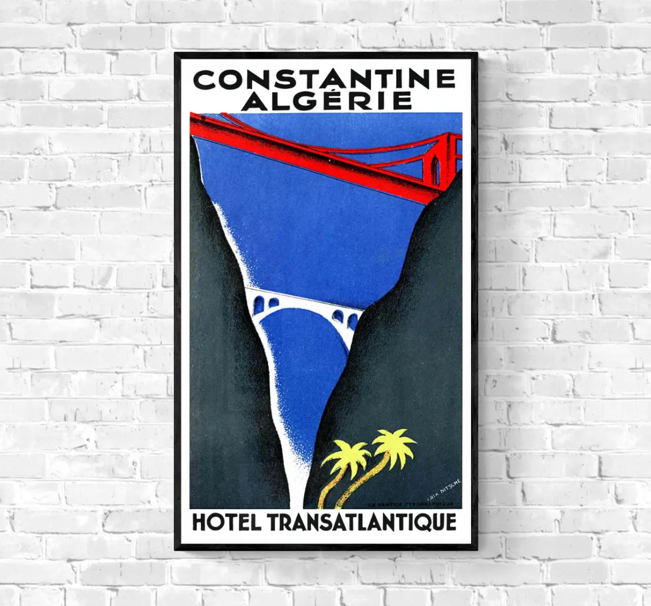 Affiche Constantine Algérie affichevintagefrance