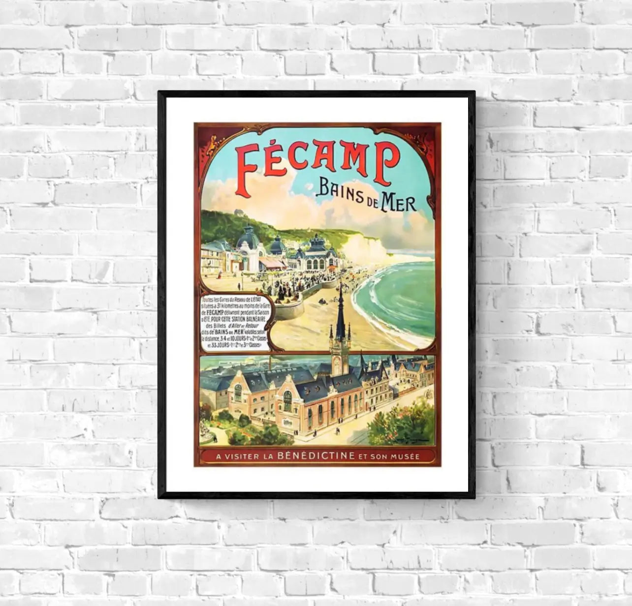 Affiche Fécamp Normandie affichevintagefrance