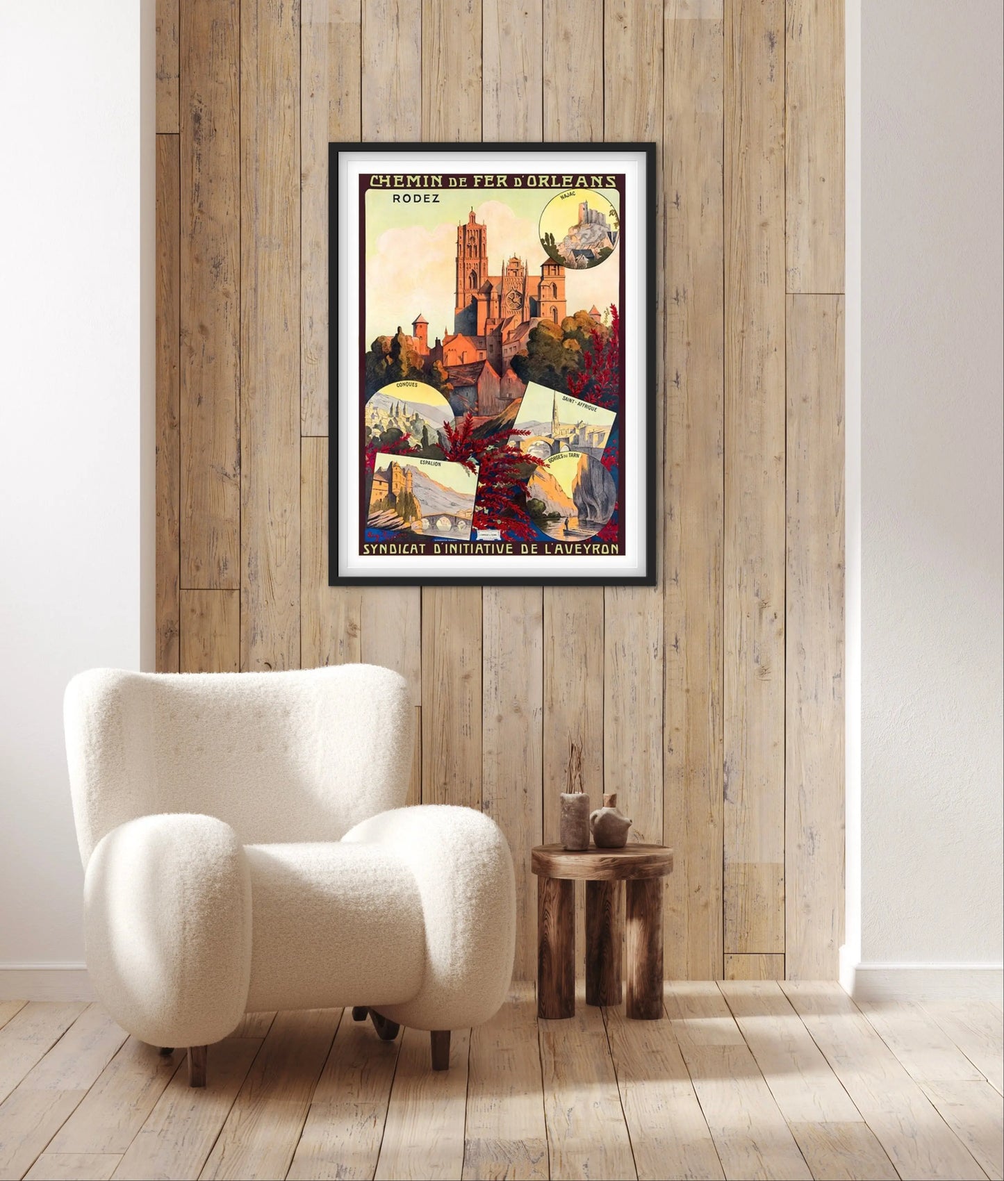 Affiche Rodez L’Aveyron affichevintagefrance