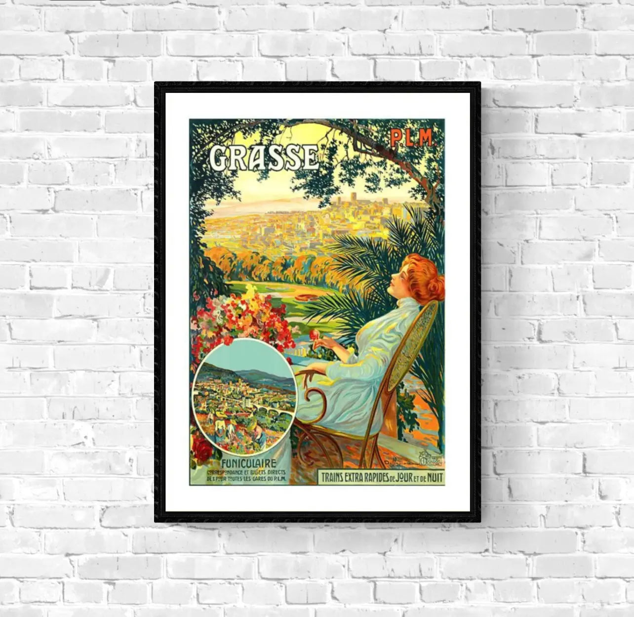 Affiche Grasse Plm affichevintagefrance