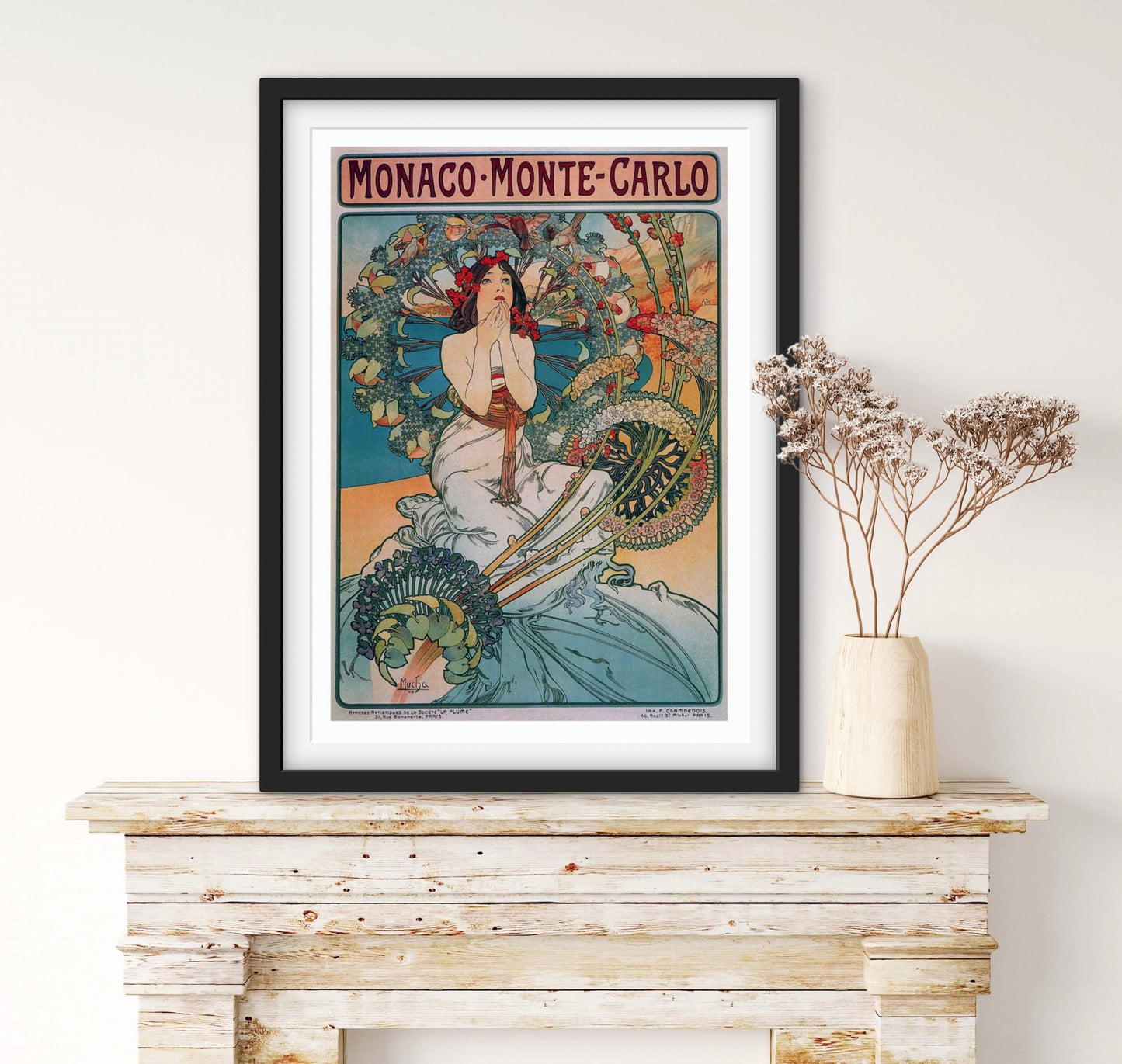 Affiche Monaco Monte Carlo affichevintagefrance