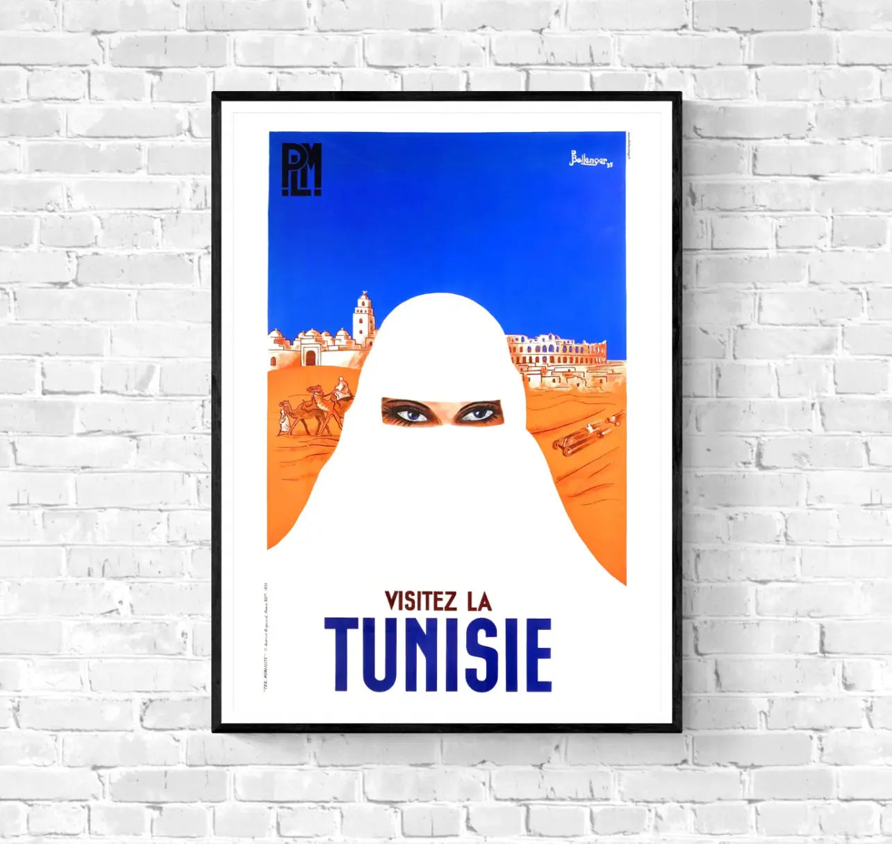 Affiche Visitez la Tunisie Plm affichevintagefrance