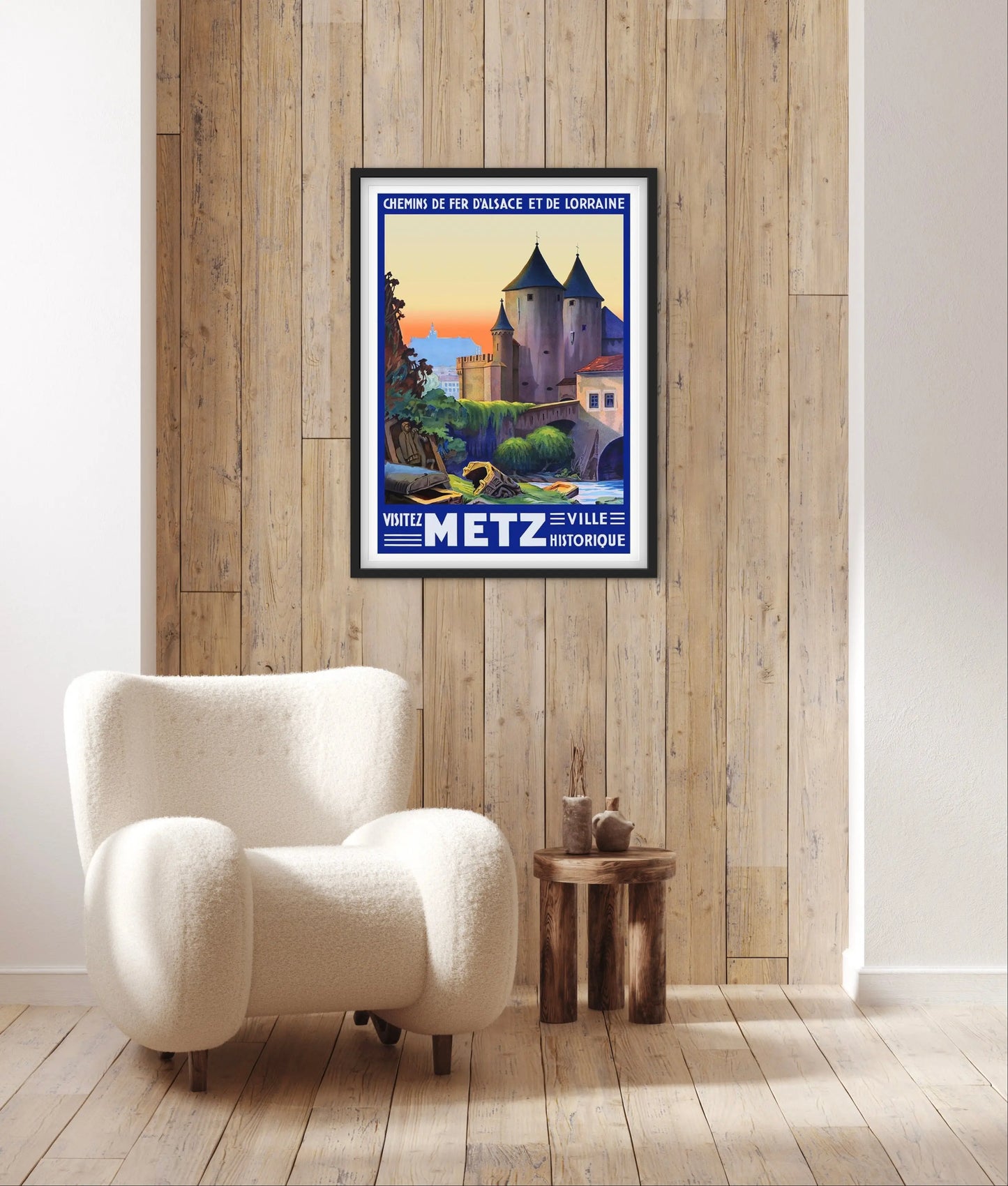 Affiche Metz ville historique affichevintagefrance