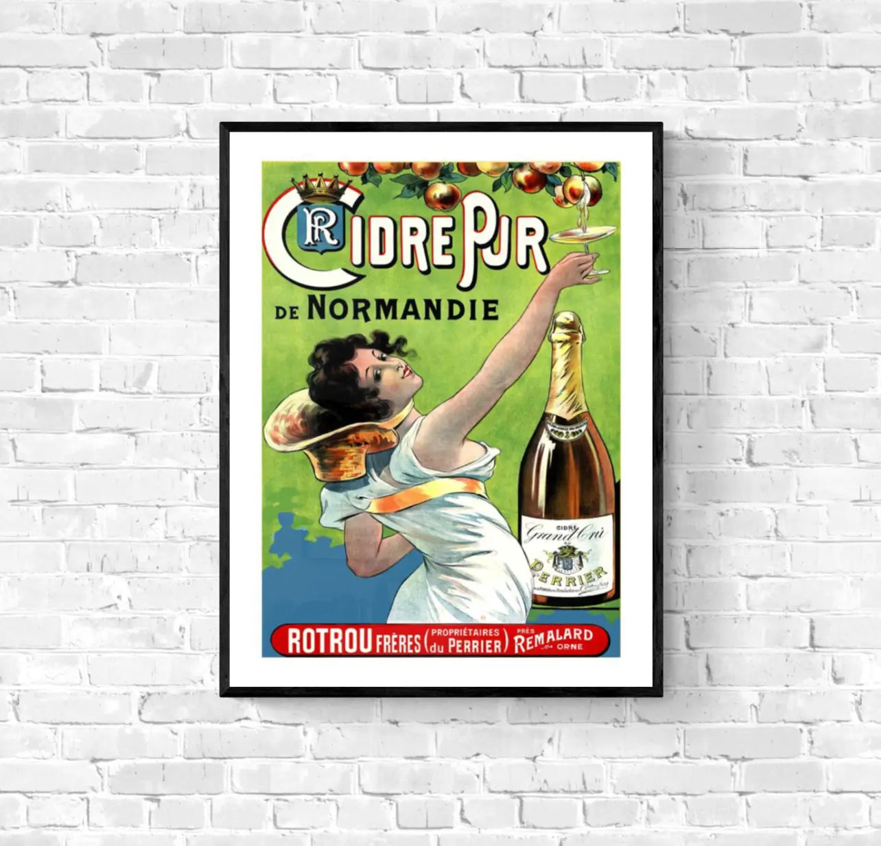 Affiche Cidre Normandie affichevintagefrance