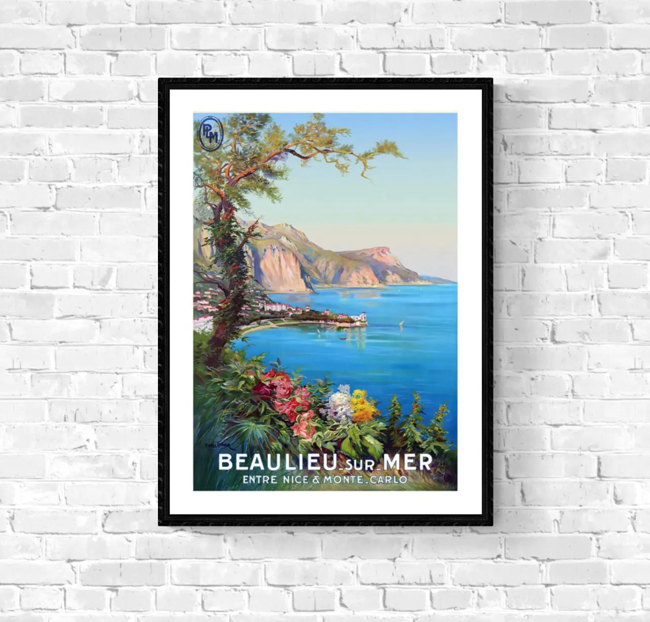 Affiche Beaulieu sur Mer affichevintagefrance