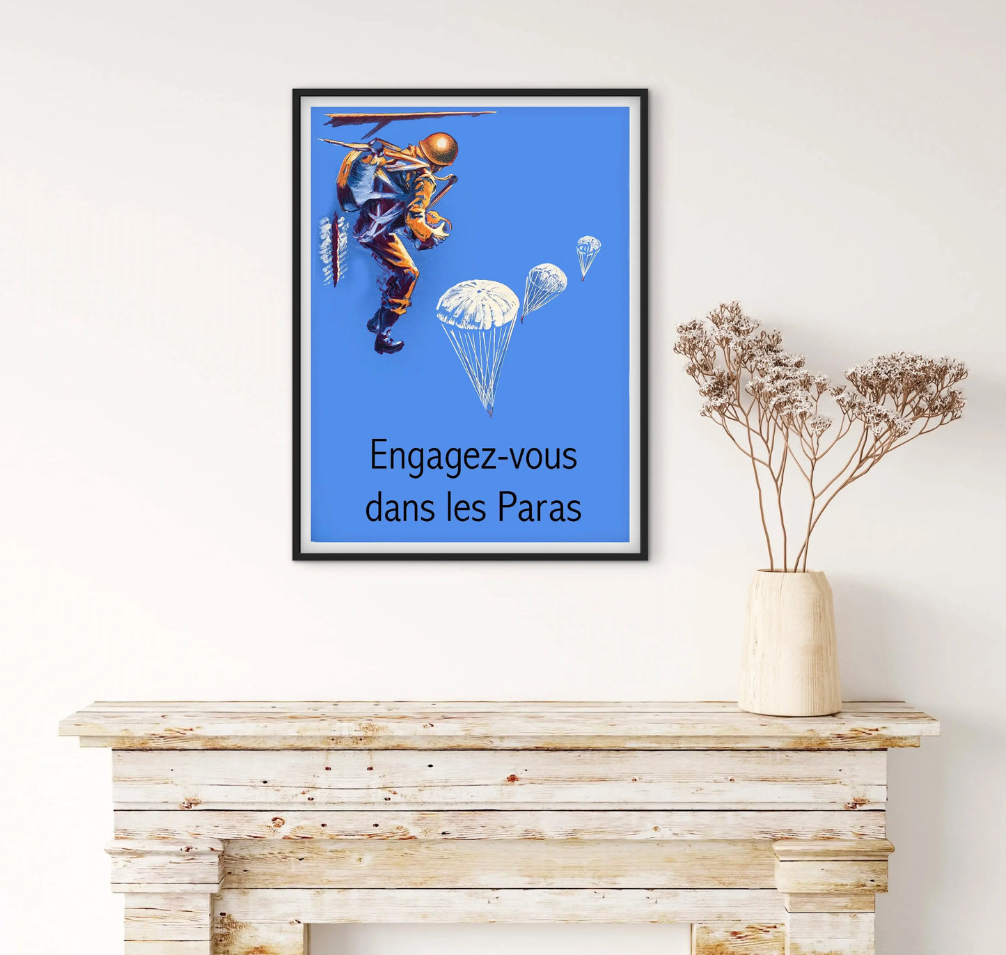 Affiche Engagez vous dans les Paras affichevintagefrance