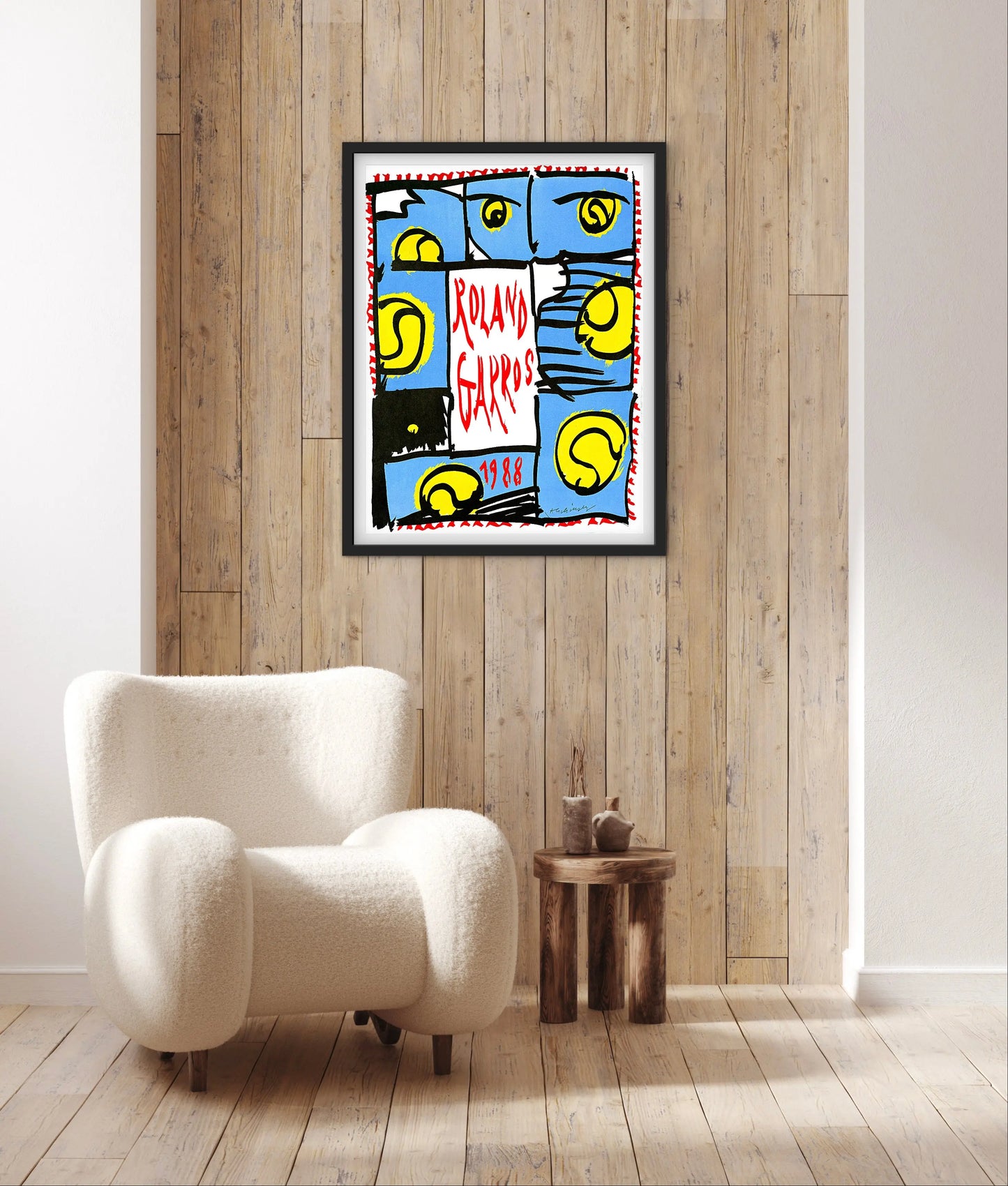 Affiche Tennis Roland Garros 1988 affichevintagefrance