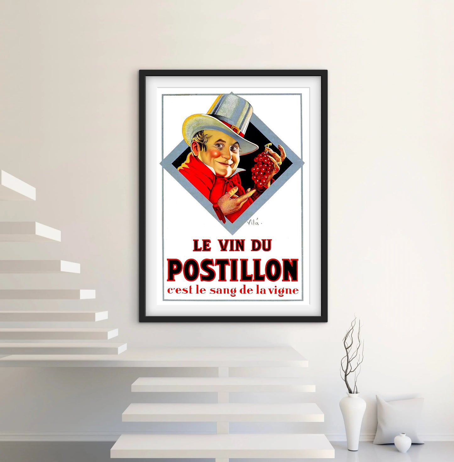 Affiche le vin du postillon affichevintagefrance