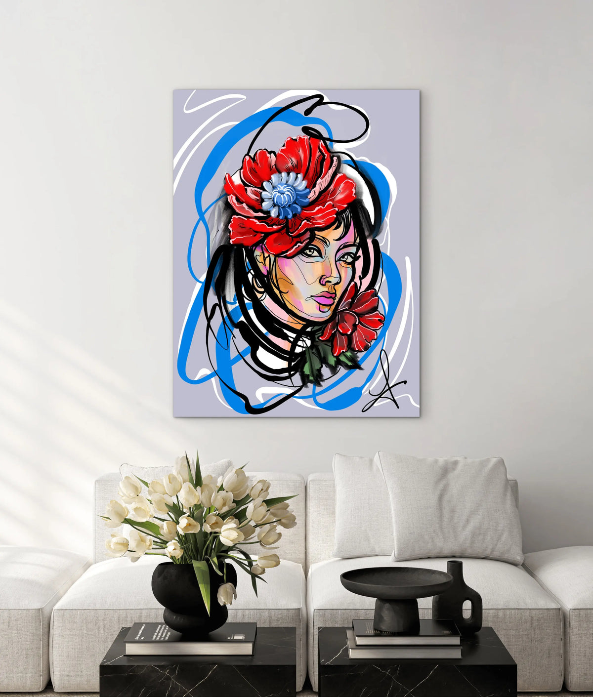 Affiche Tatouage Tatoo style graffiti artistique Laferga affichevintagefrance