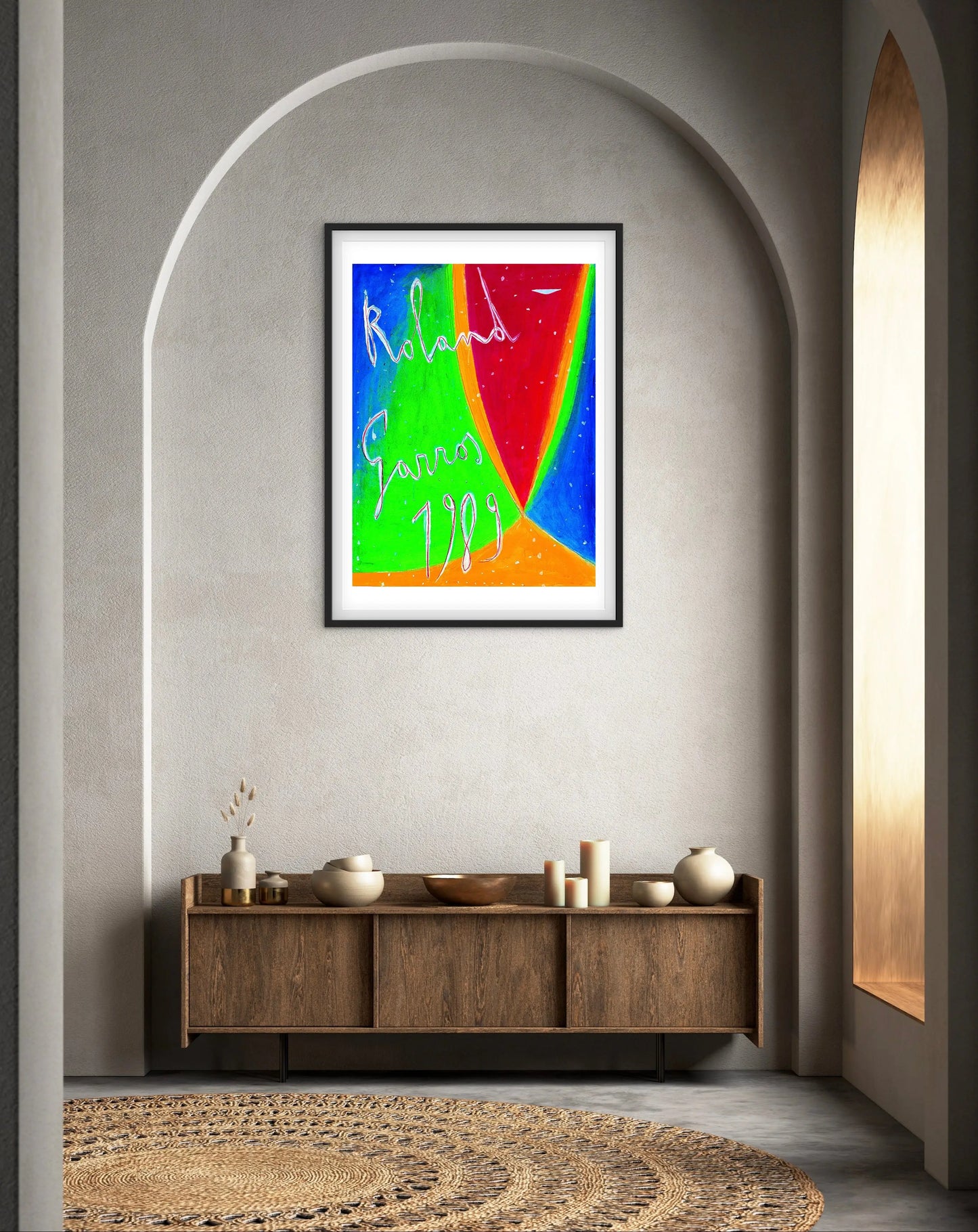 Affiche Tennis Roland Garros 1989 affichevintagefrance