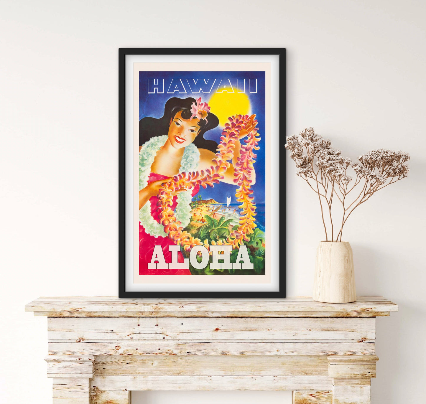 Affiche Hawaï Aloha affichevintagefrance