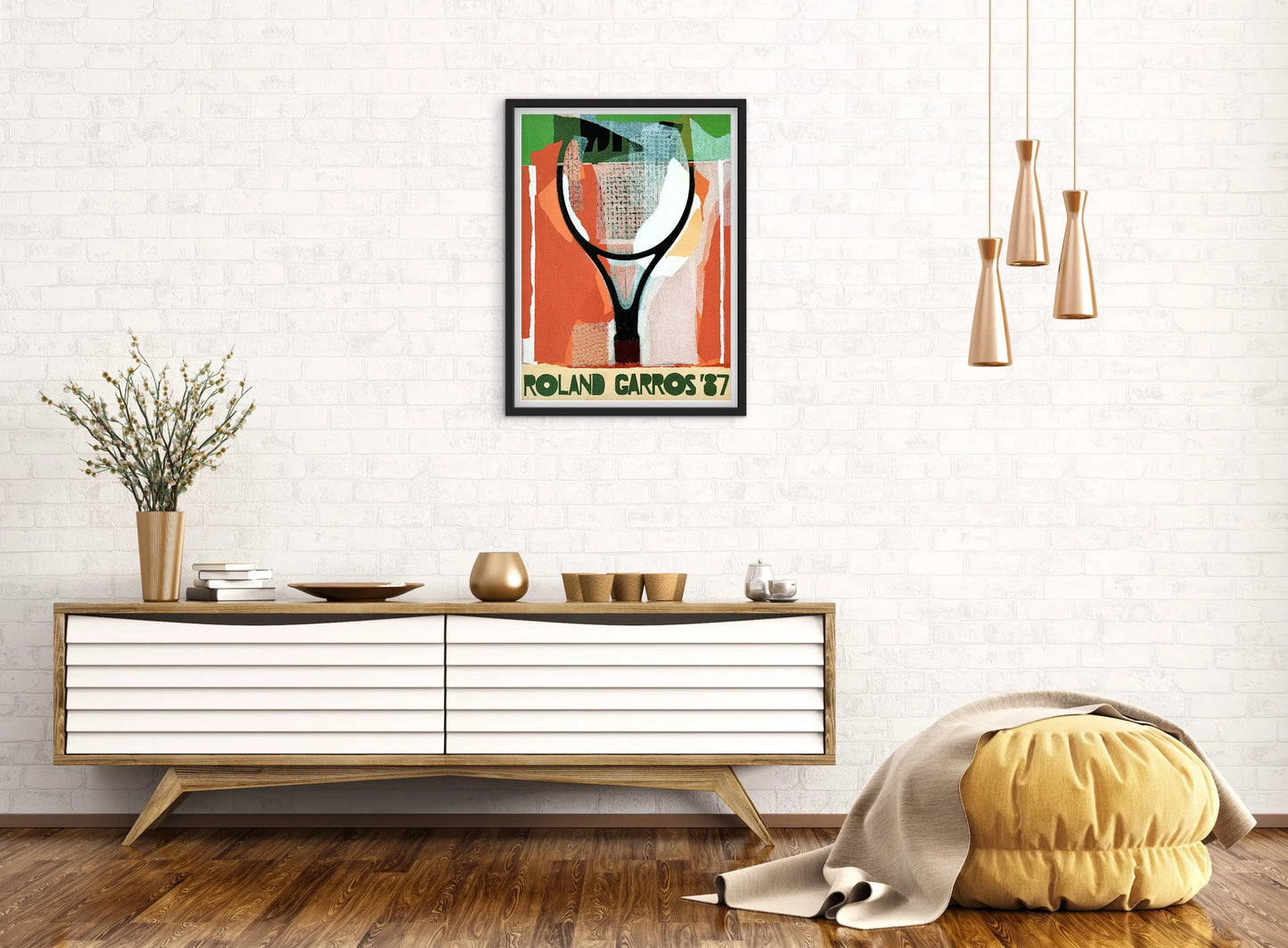 Affiche Tennis Roland Garros 1987 affichevintagefrance