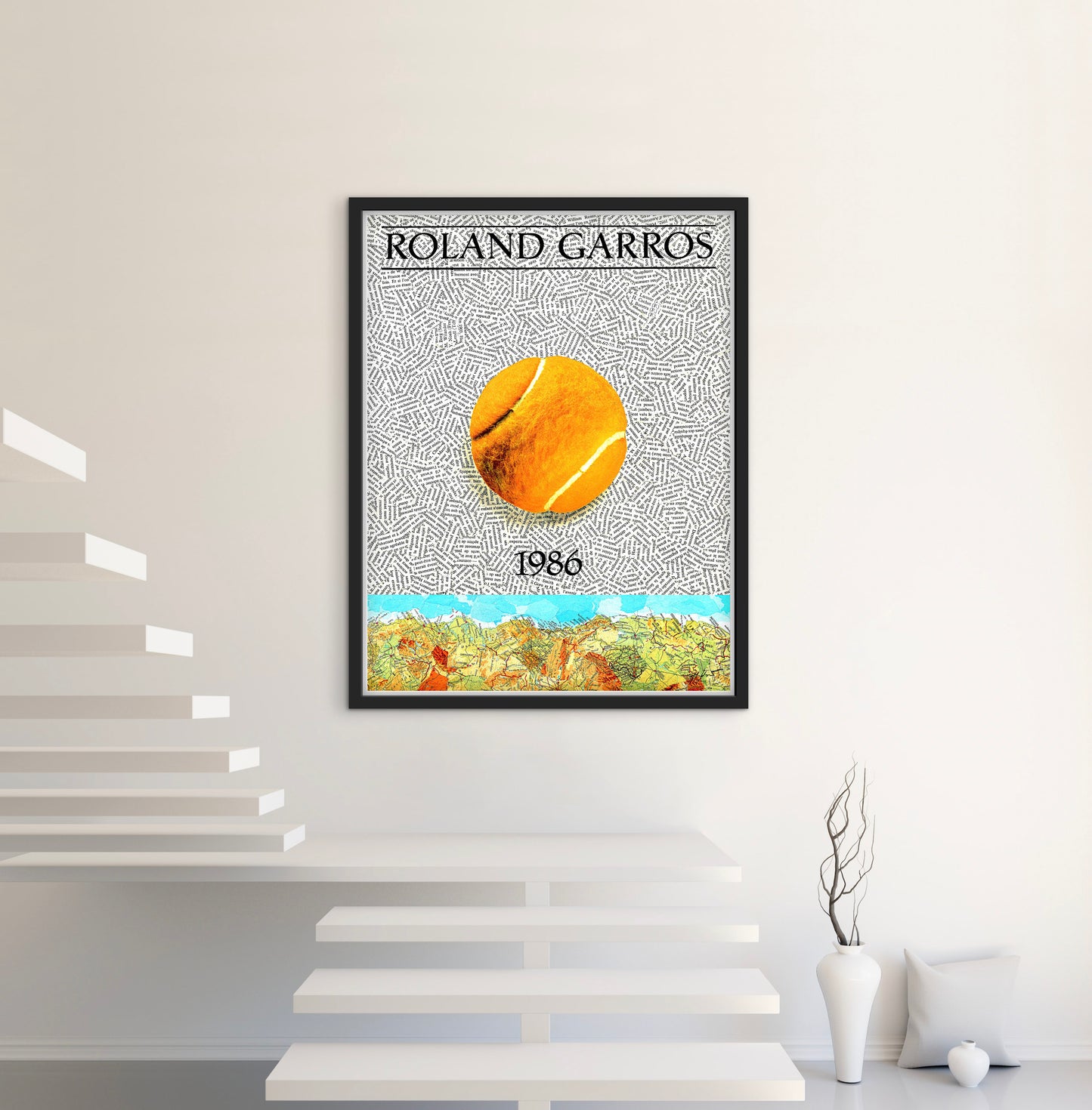 Affiche Tennis Roland Garros 1986