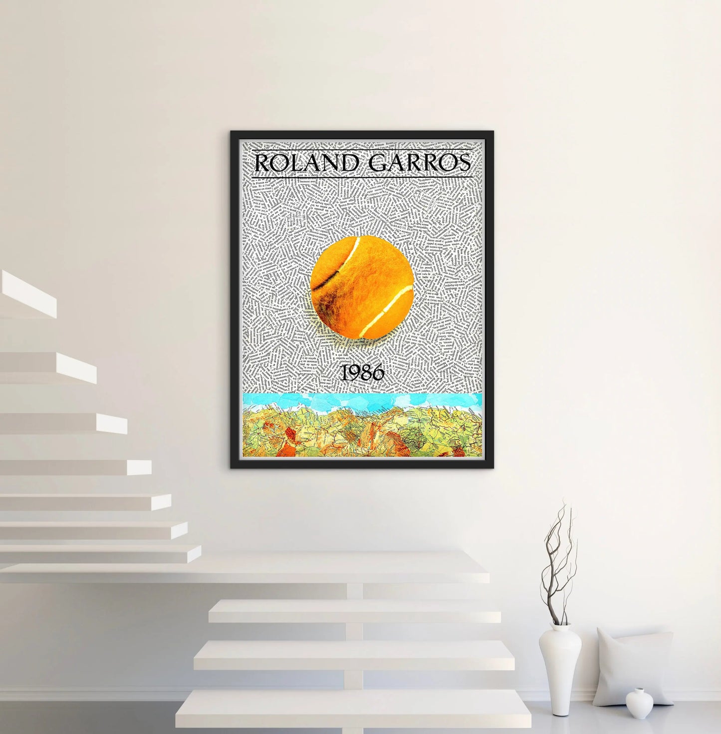 Affiche Tennis Roland Garros 1986 affichevintagefrance