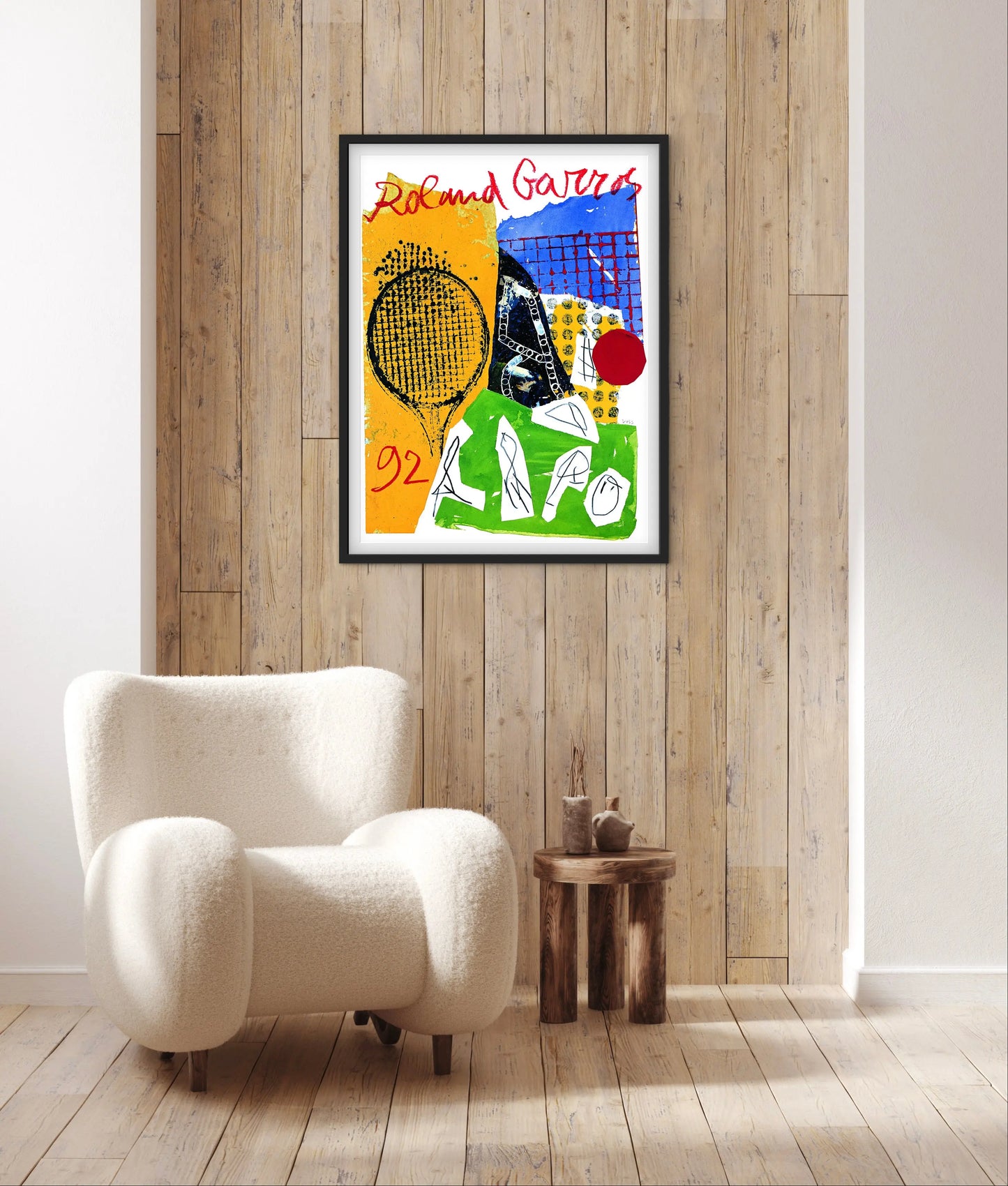 Affiche Tennis Roland Garros 1992 affichevintagefrance