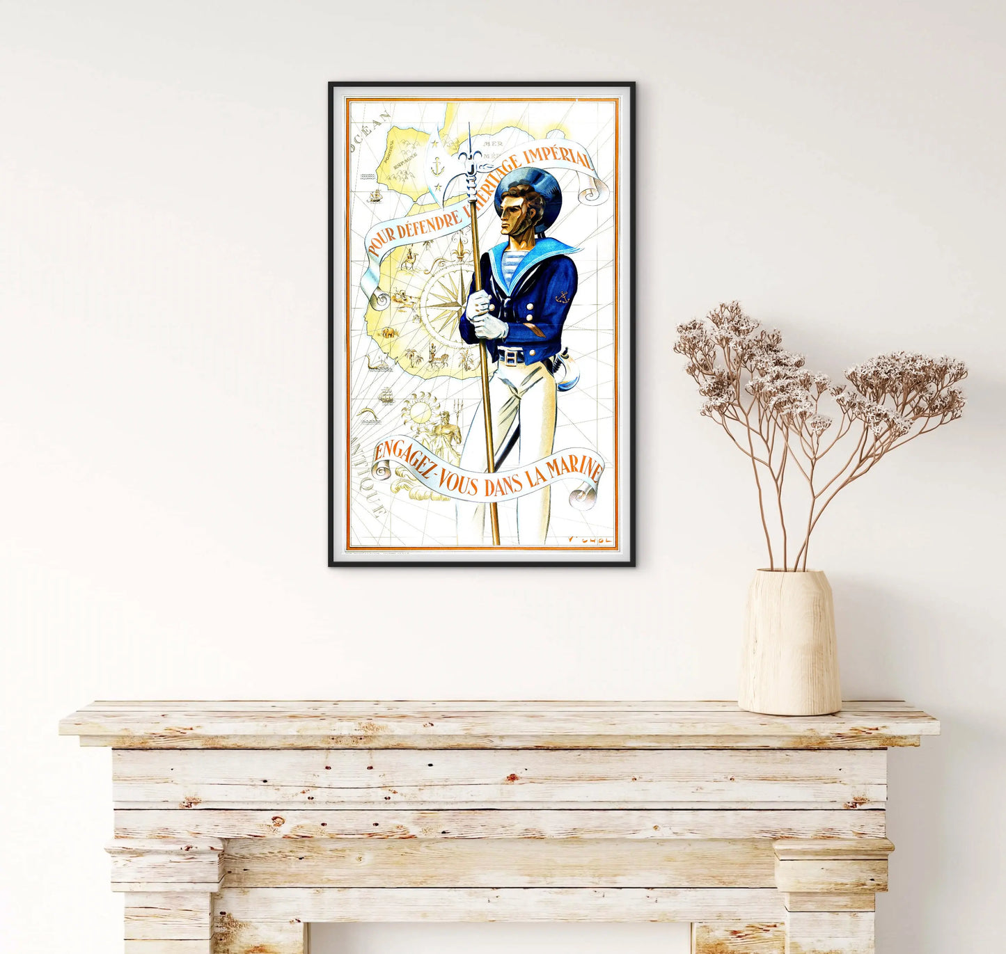 Affiche Engagez vous dans la Marine affichevintagefrance