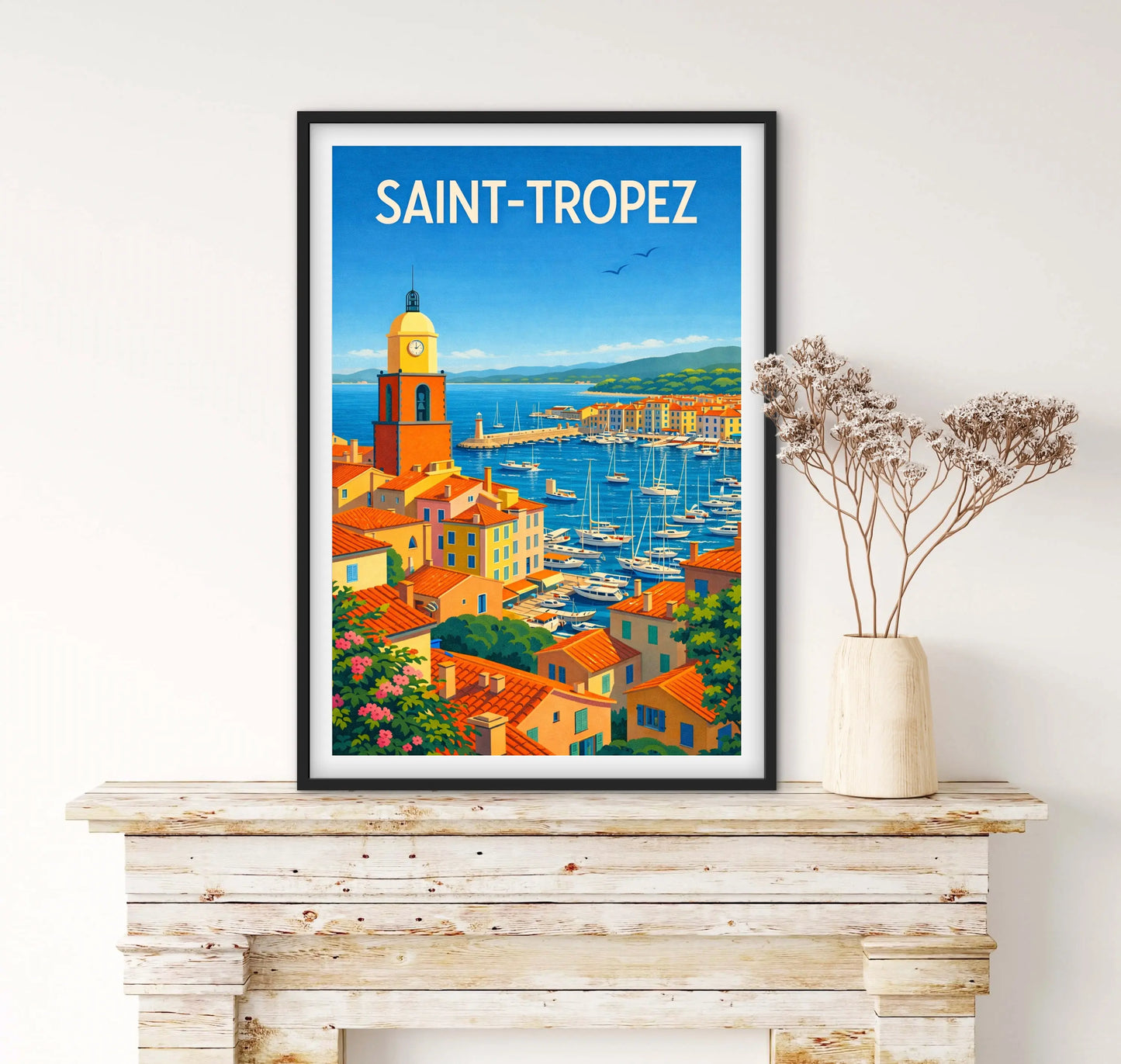 Affiche Saint Tropez affichevintagefrance