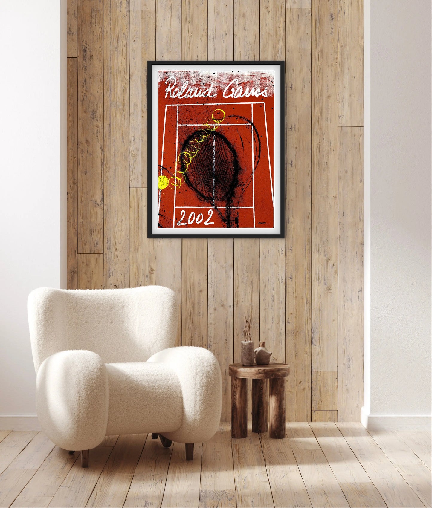 Affiche Tennis Roland Garros 2002 affichevintagefrance