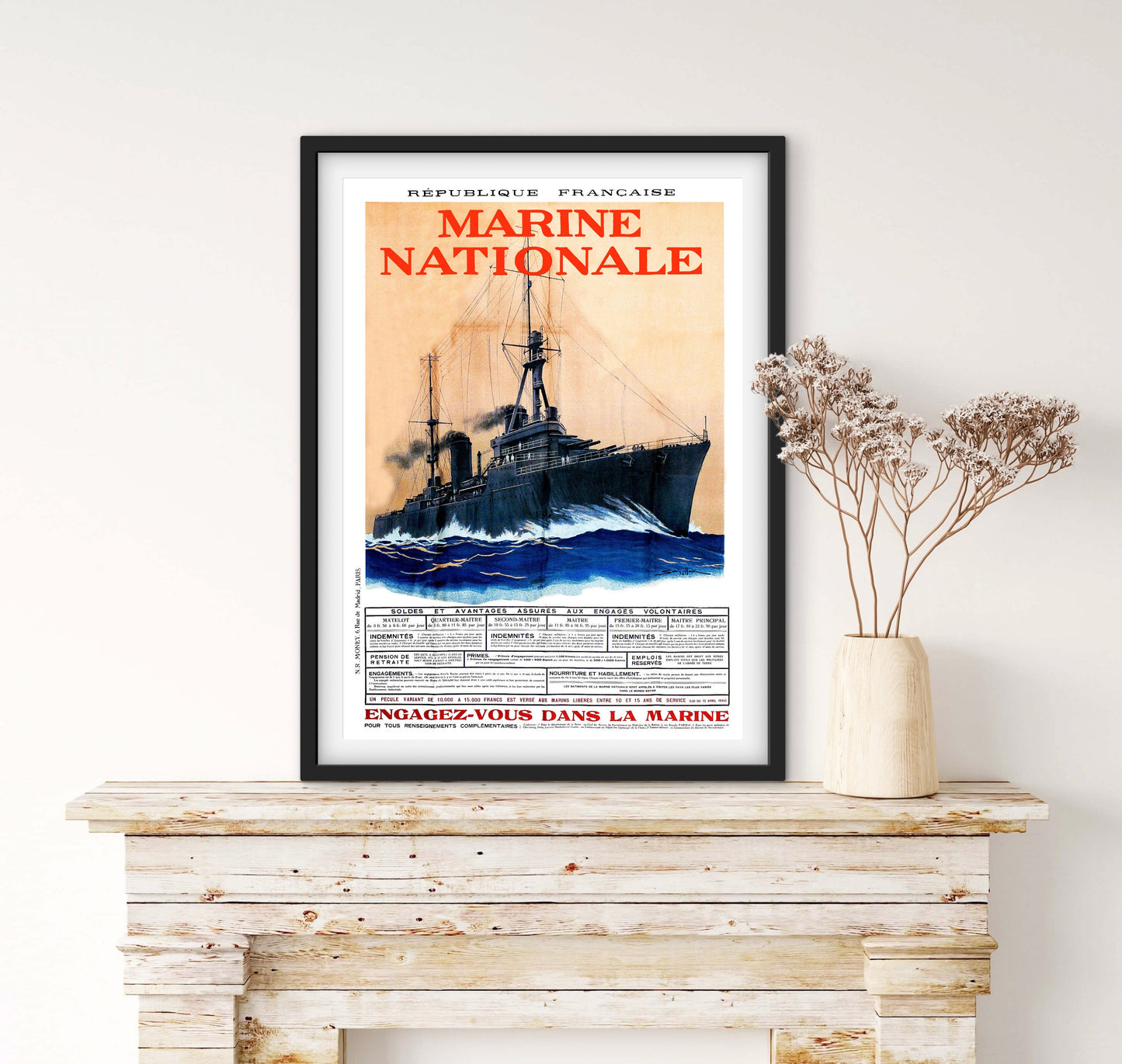 Affiche Marine Nationale affichevintagefrance