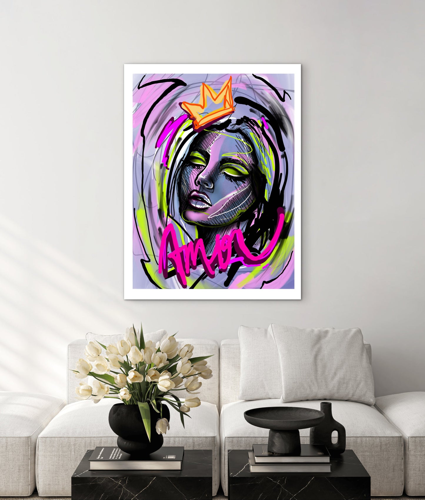 Affiche Tatouage style graffiti artistique Laferga tatoo ink affichevintagefrance