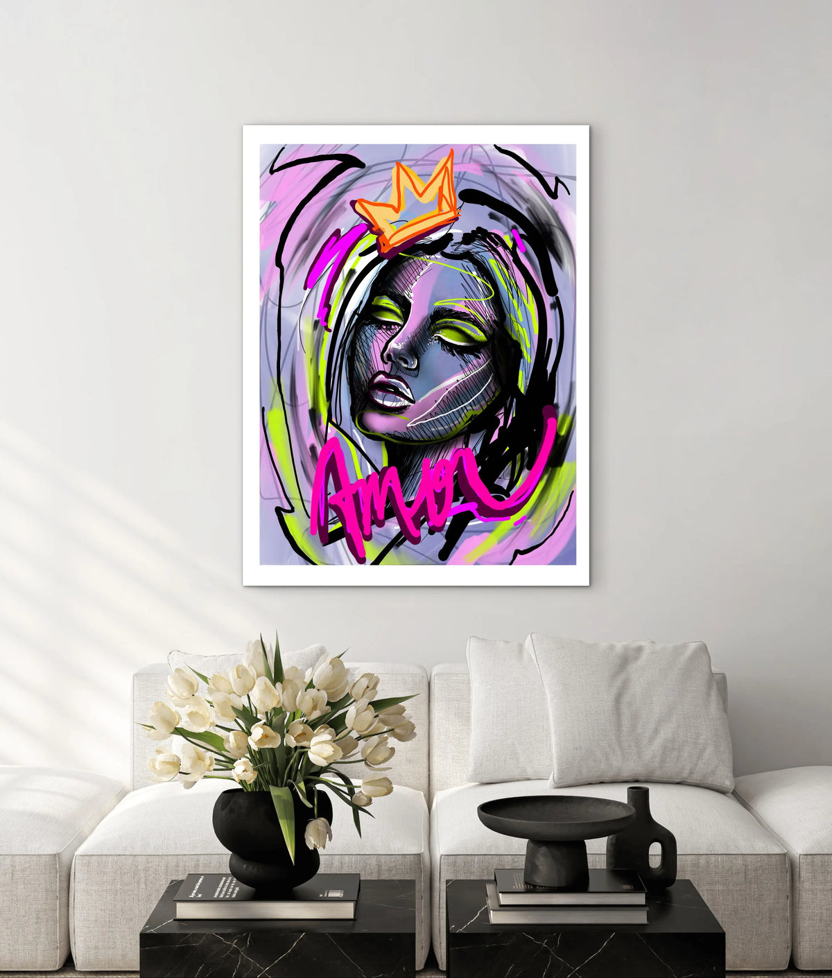 Affiche Tatouage style graffiti artistique Laferga tatoo ink affichevintagefrance