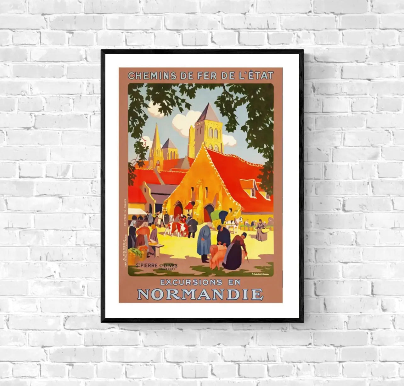 Affiche Normandie affichevintagefrance