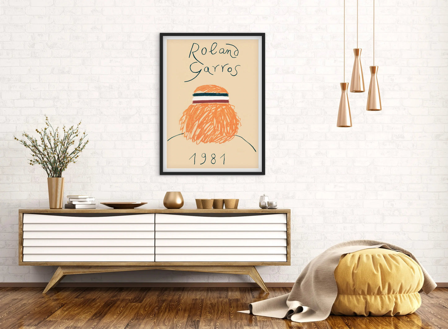 Affiche Tennis Roland Garros 1981 affichevintagefrance