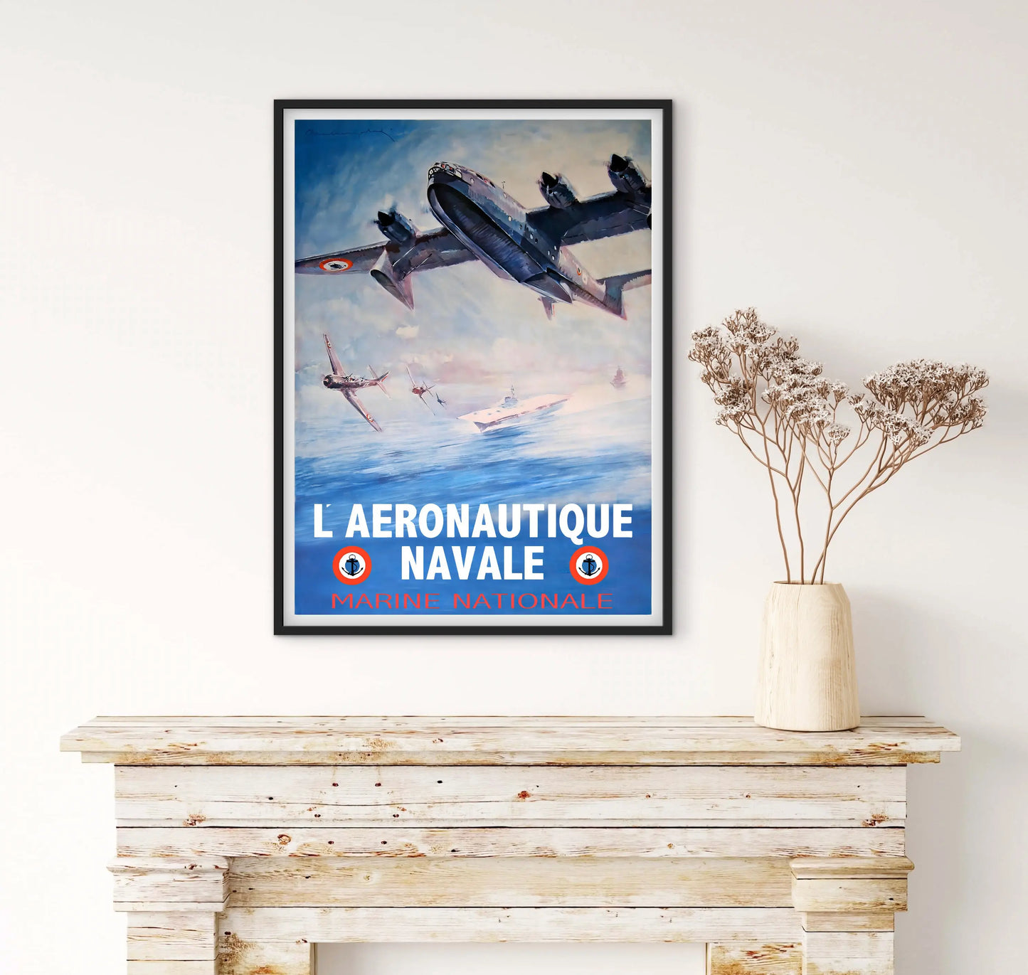 Affiche Aéronautique Navale Marine Nationale affichevintagefrance