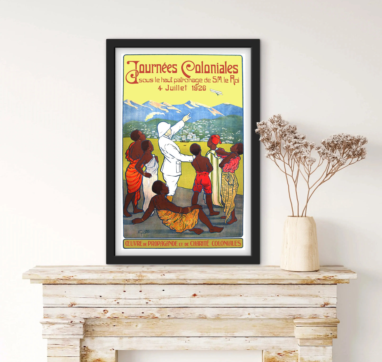 Affiche journée coloniales affichevintagefrance