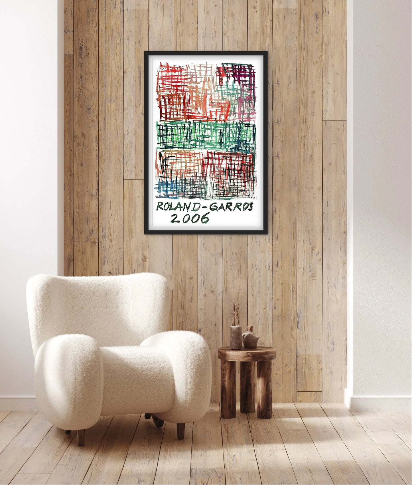 Affiche Tennis Roland Garros 2006 affichevintagefrance