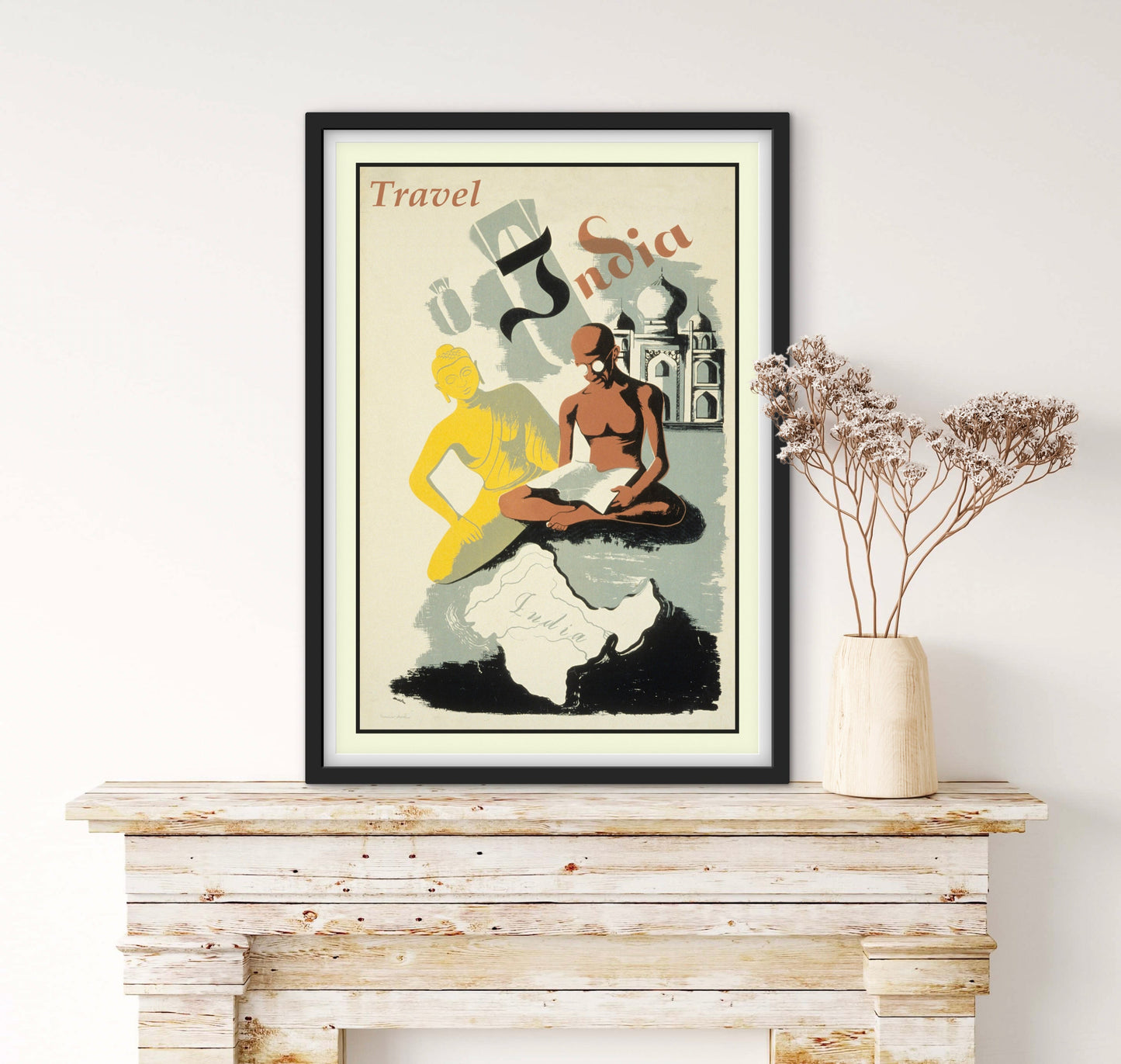 Affiche Inde voyage affichevintagefrance