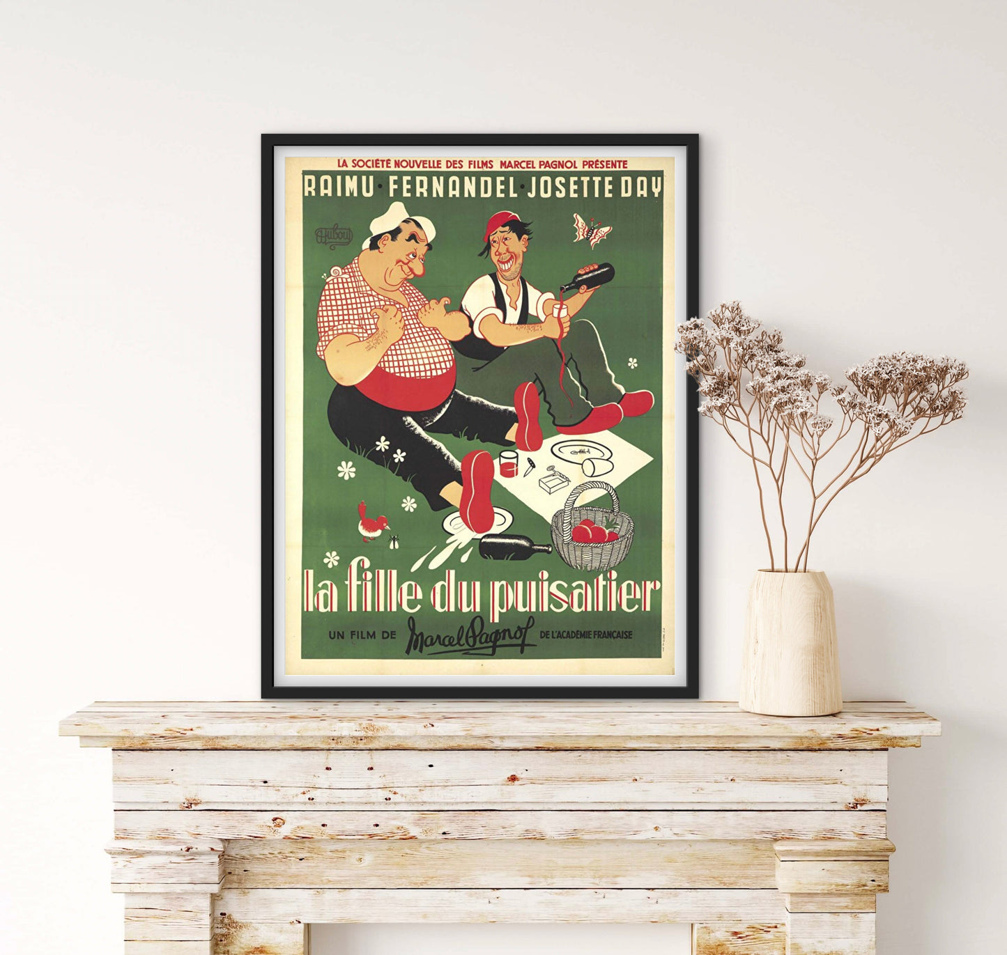 Affiche cinéma film La Fille du puisatier Marcel Pagnol affichevintagefrance