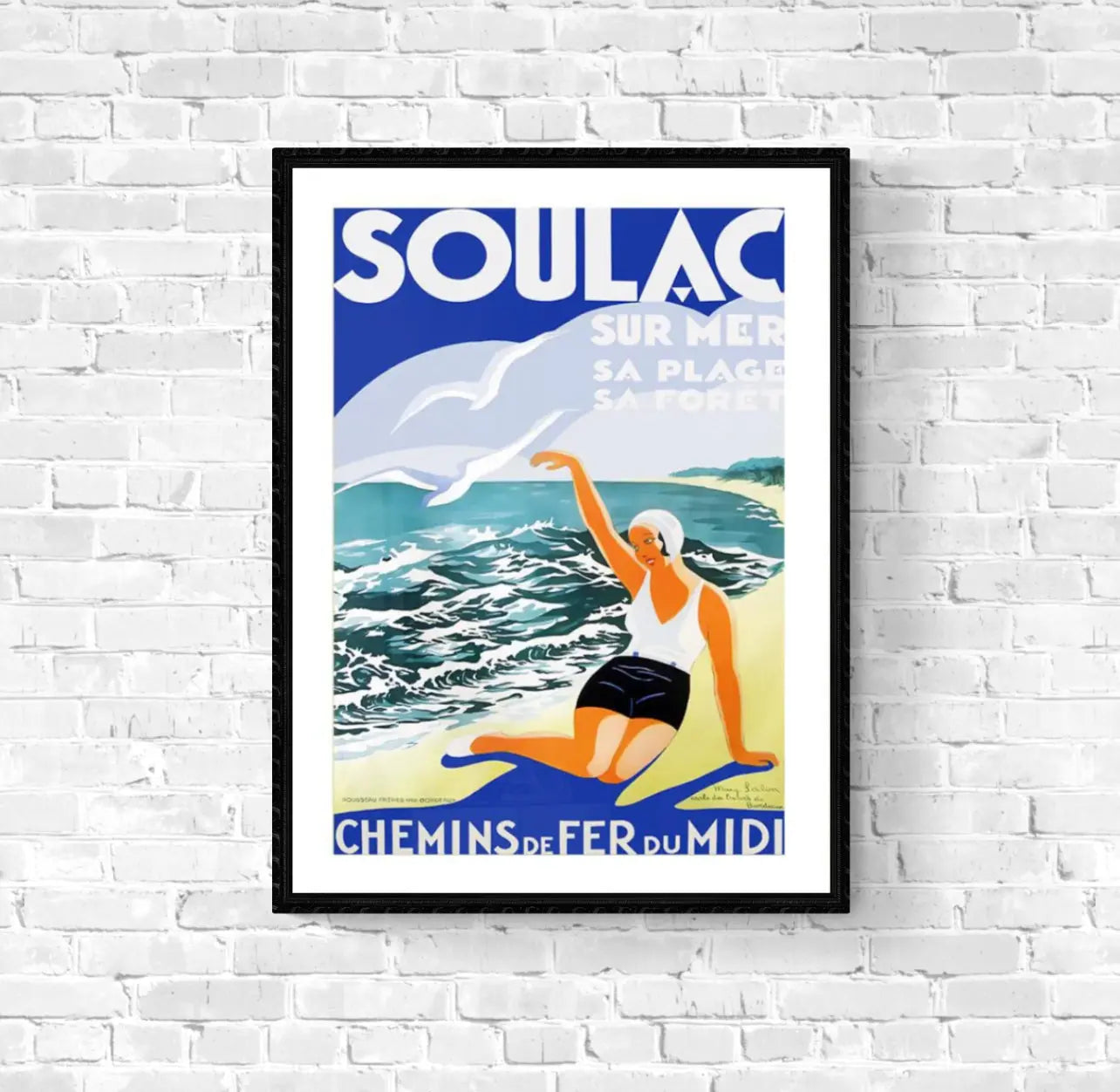Affiche Soulac Sur Mer affichevintagefrance
