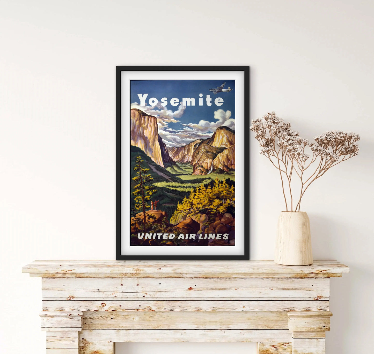 Affiche Parc national de Yosemite Montagne affichevintagefrance