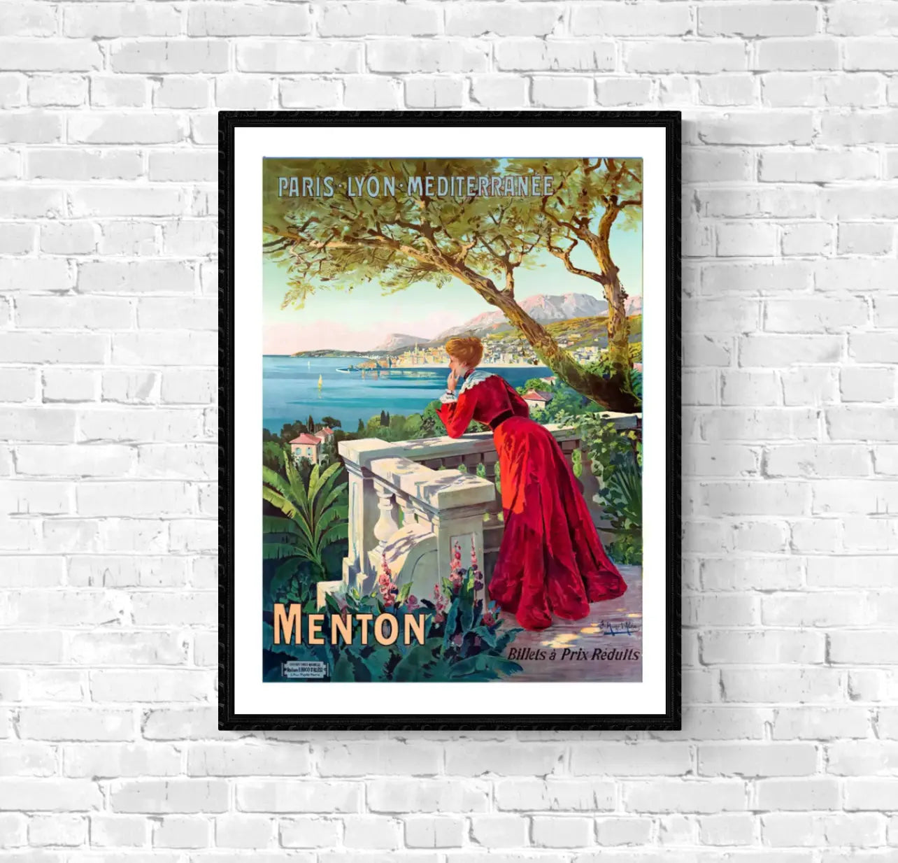 Affiche Menton Plm affichevintagefrance
