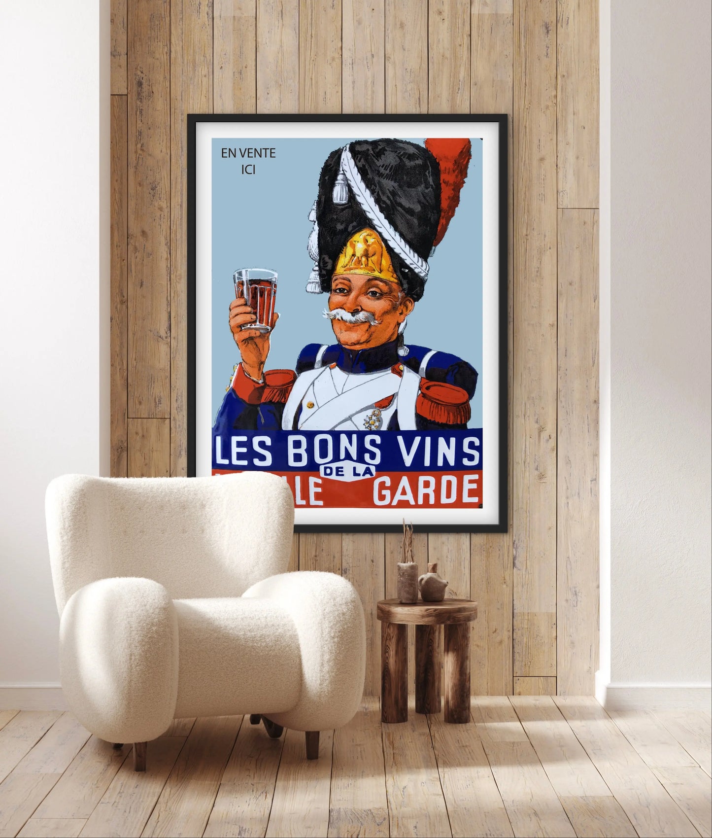 Affiche le bons vins de la vieille garde affichevintagefrance