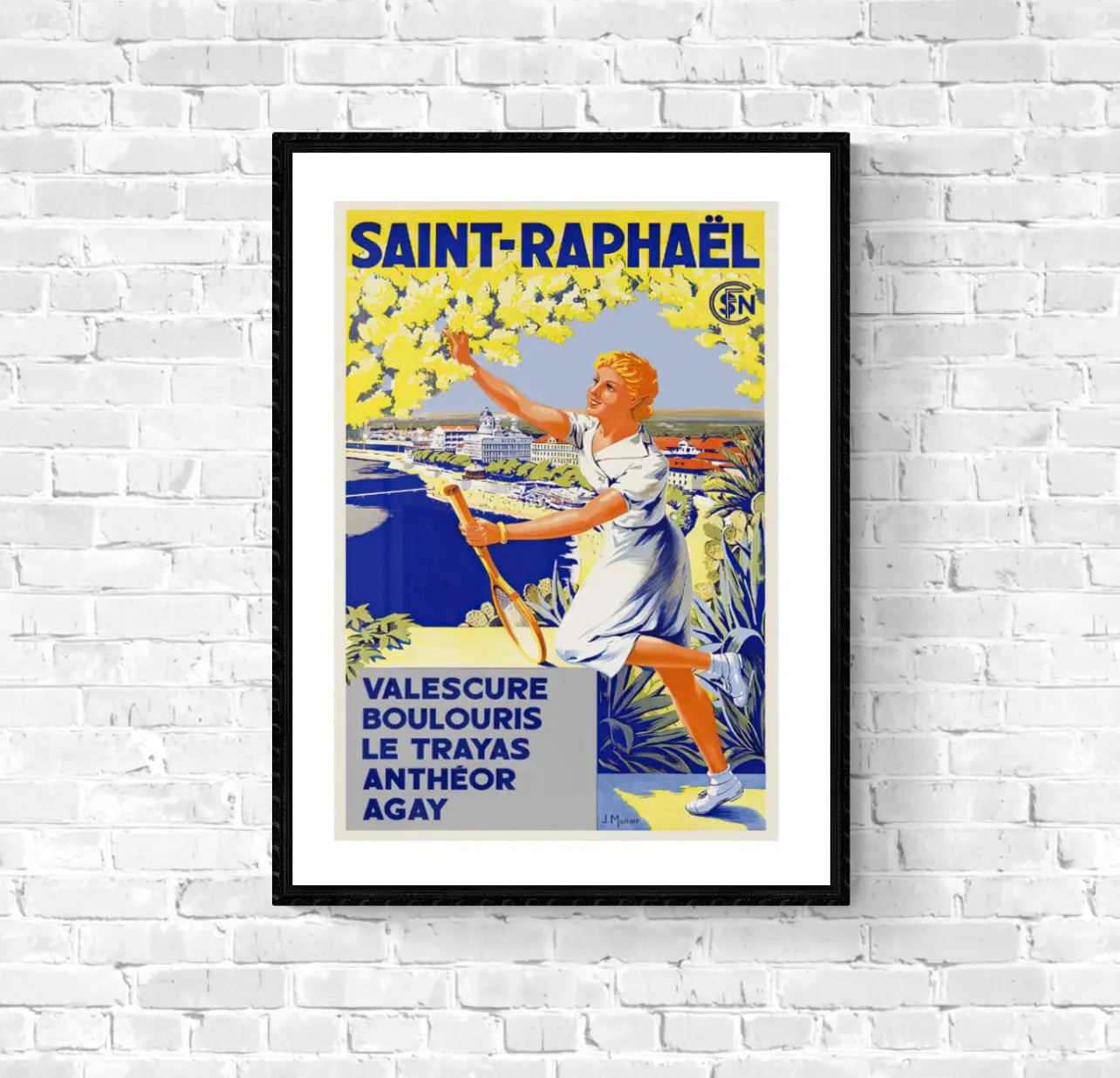 Affiche Saint Raphaël SNCF affichevintagefrance