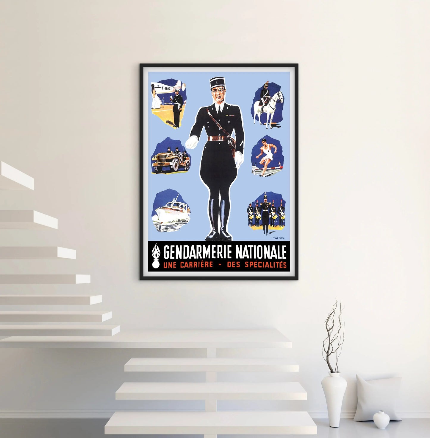 Affiche Gendarmerie Nationale affichevintagefrance