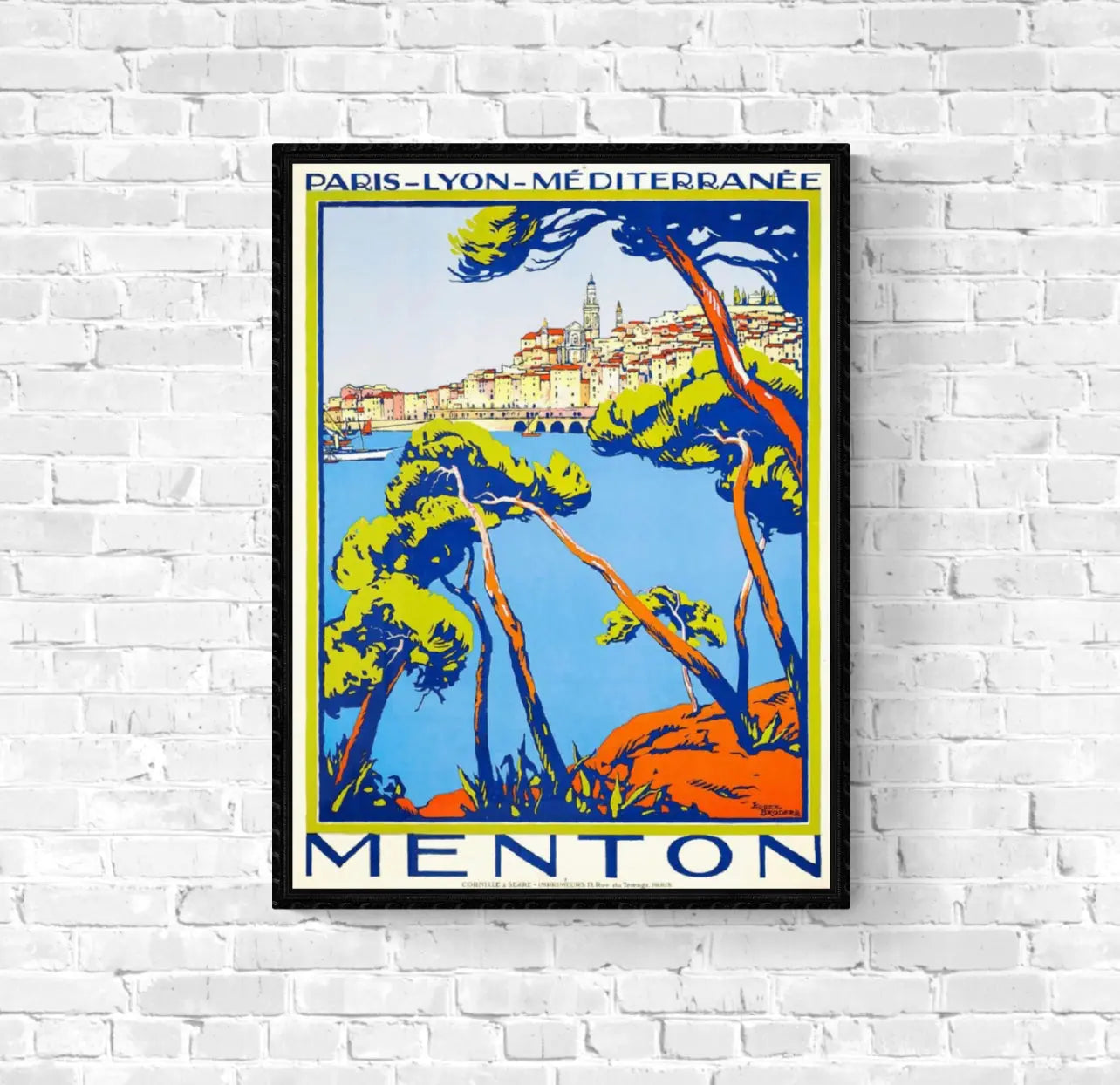 Affiche Menton PLM affichevintagefrance
