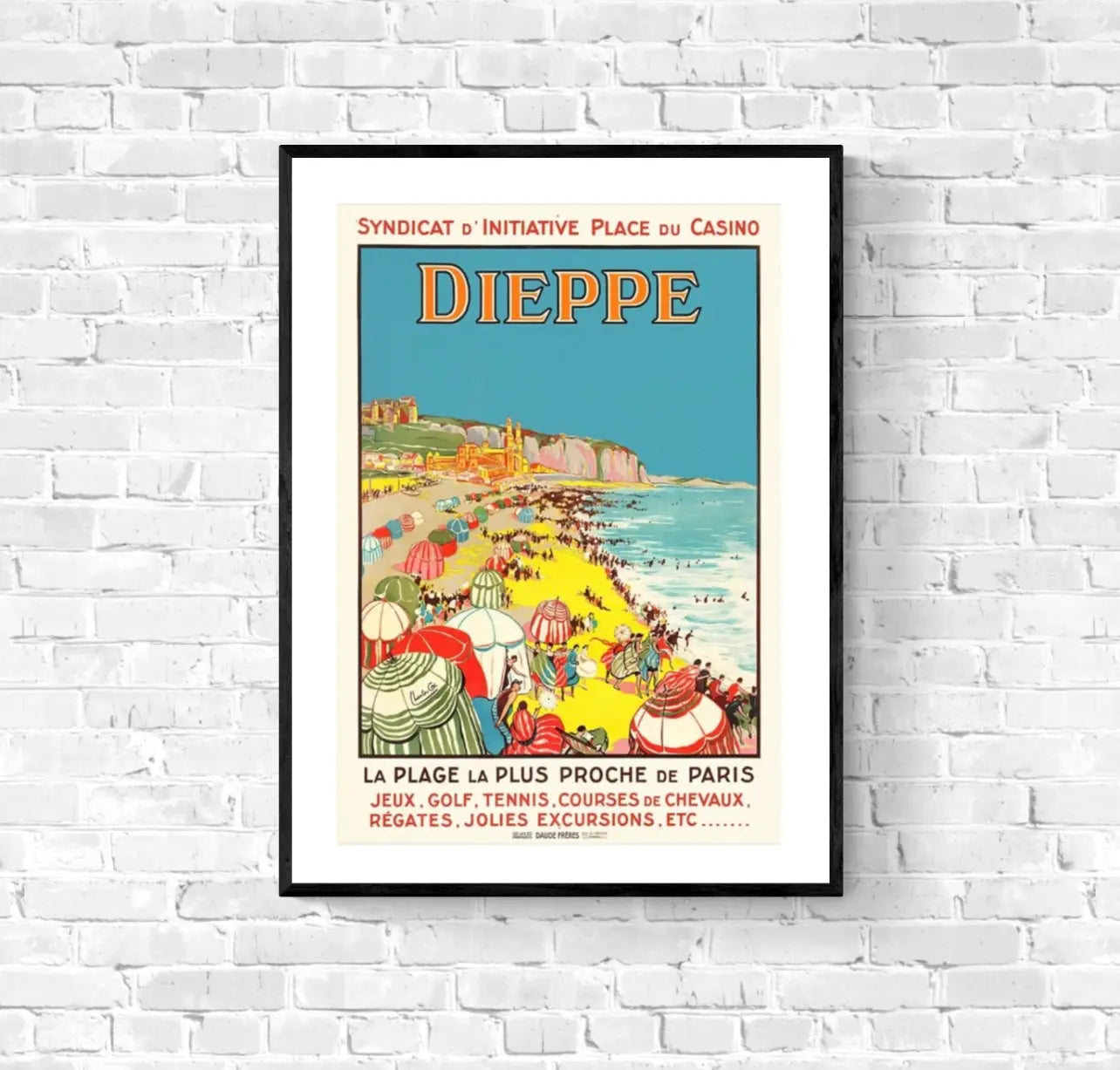 Affiche Dieppe affichevintagefrance