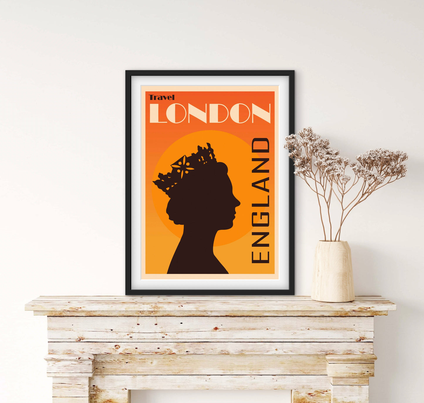 Affiche Londres « Travel London Angleterre » 🏴 affichevintagefrance