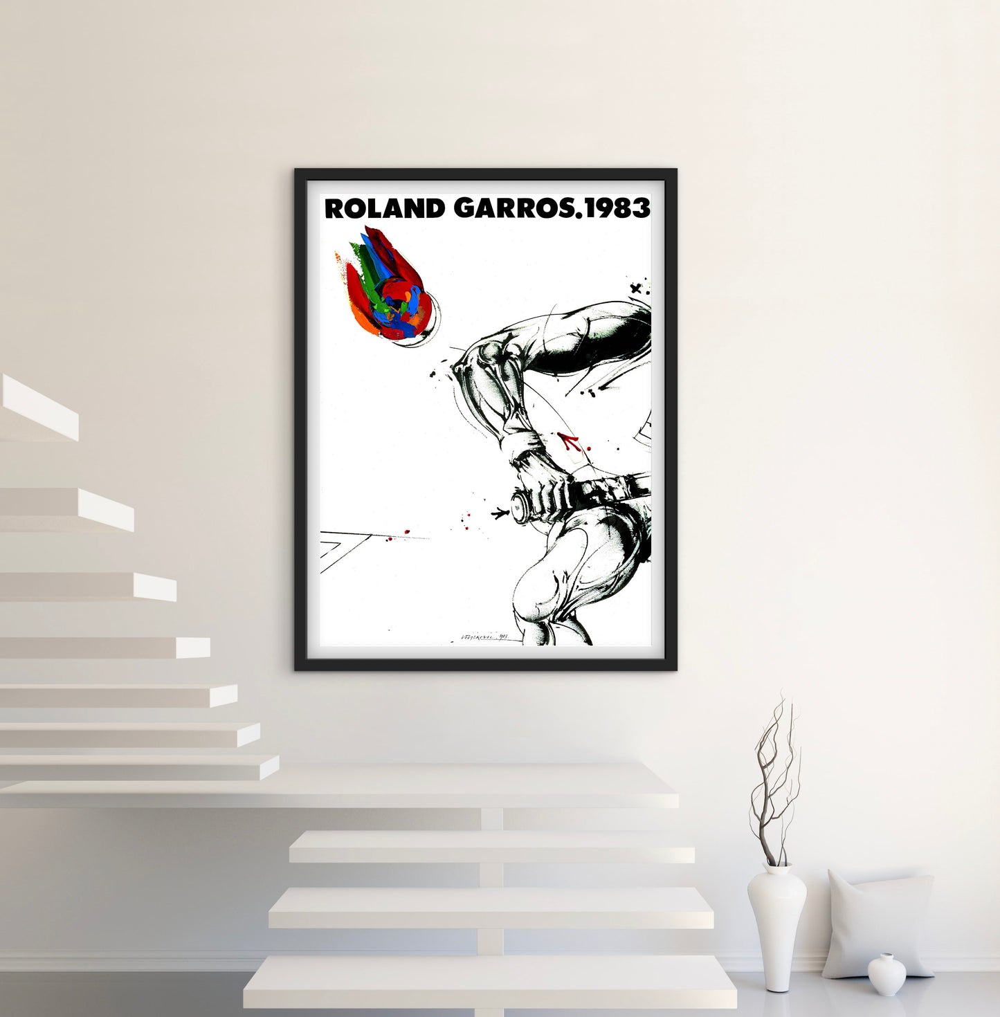 Affiche Tennis Garros 1983