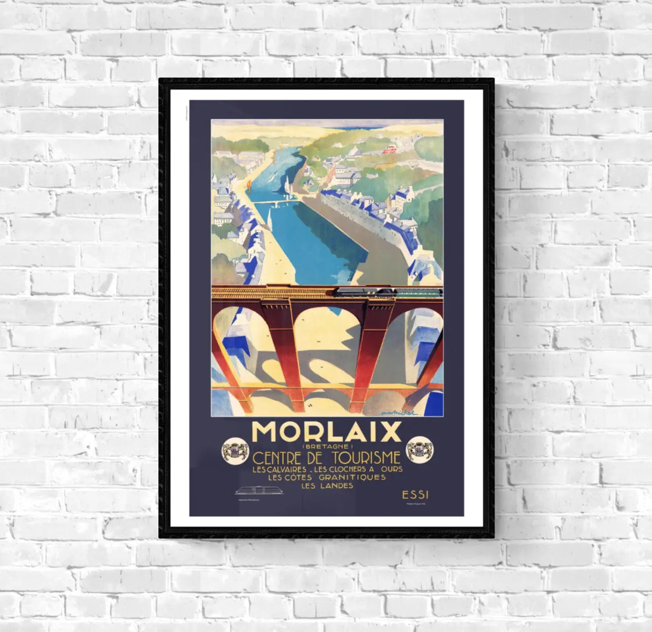 Affiche Morlaix Bretagne affichevintagefrance