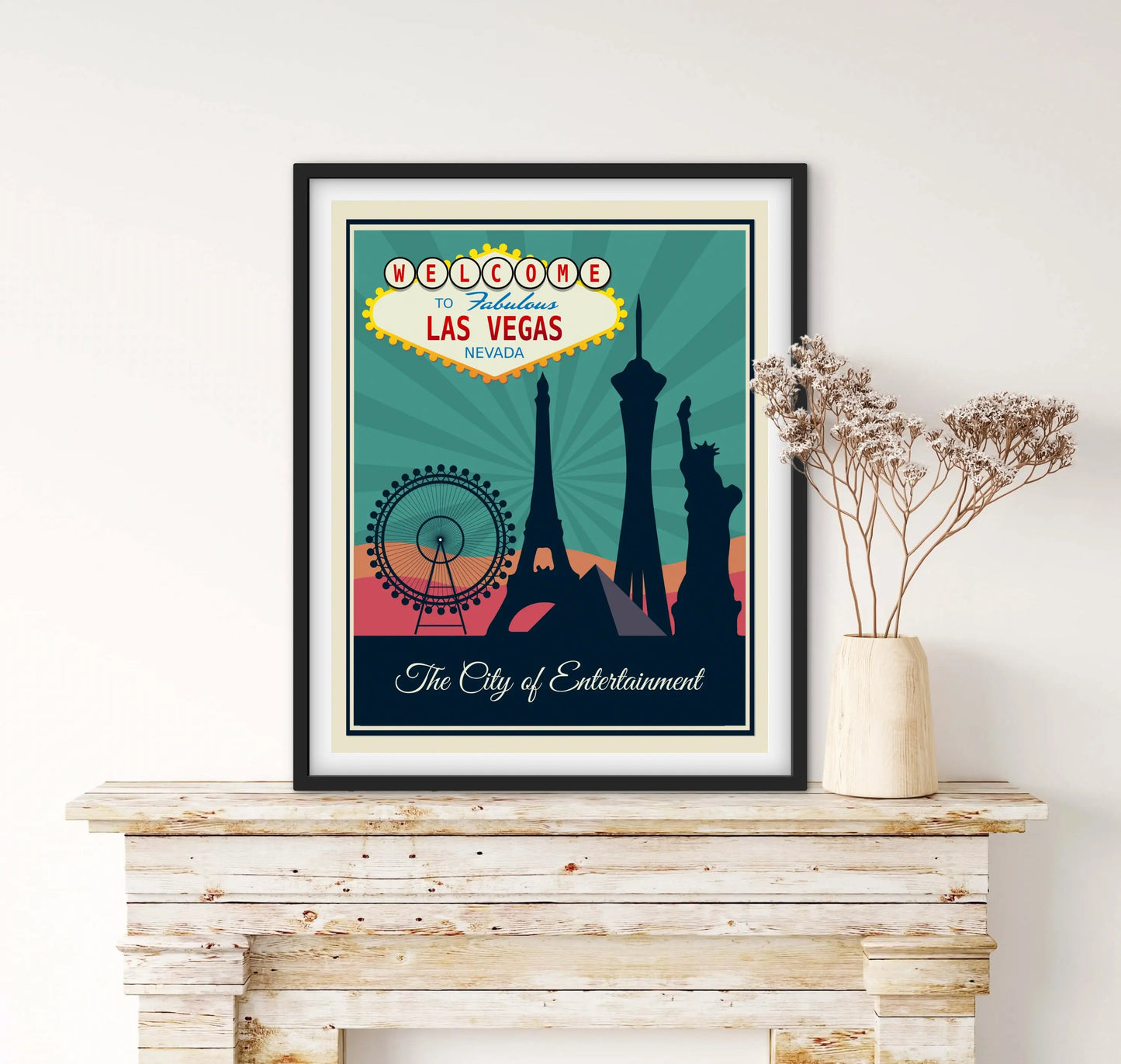 Affiche Las Vegas - affichevintagefrance