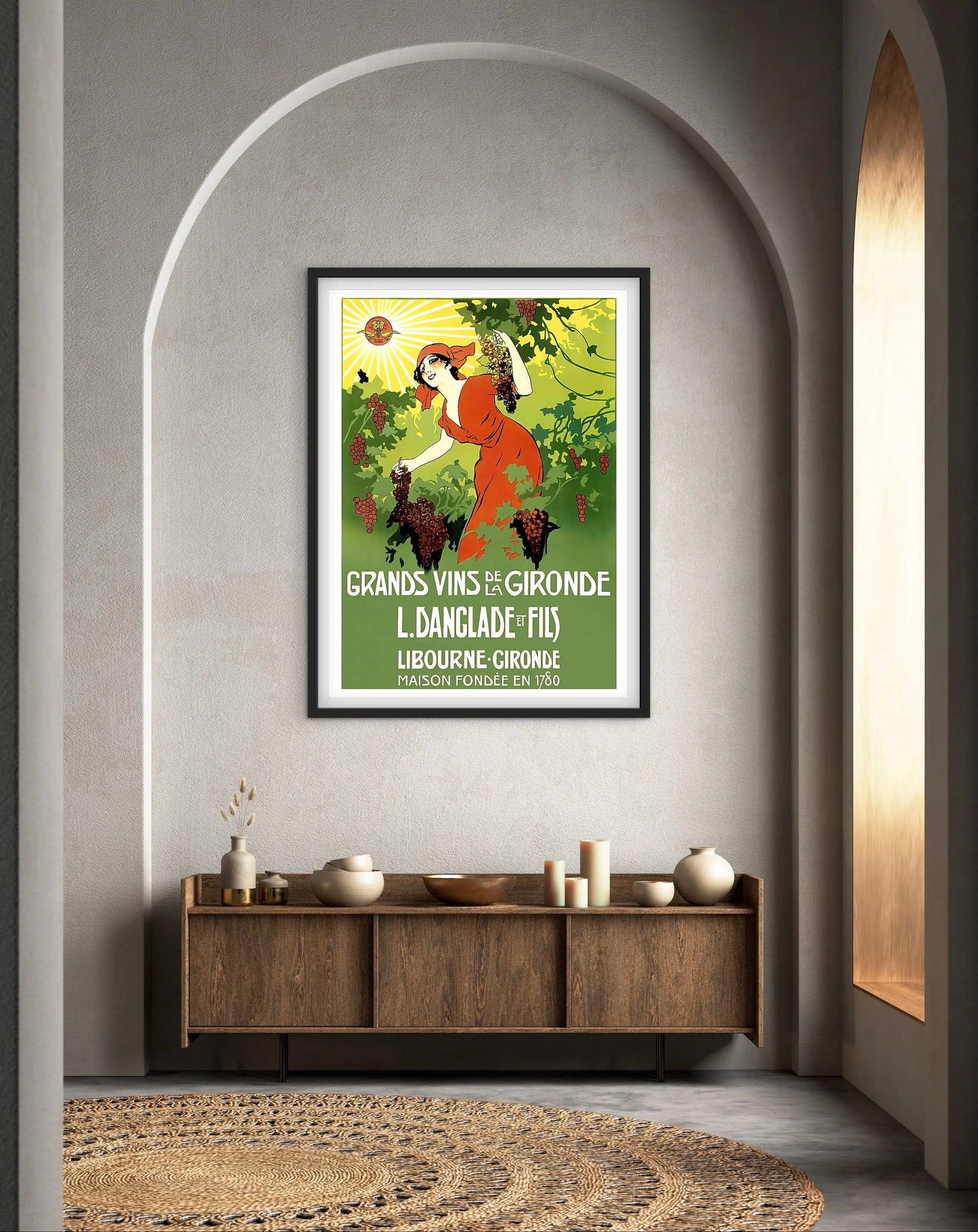 Affiche grands vins Gironde affichevintagefrance