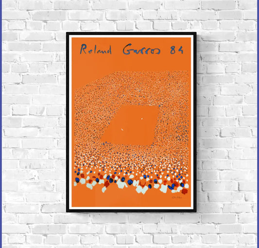Affiche Tennis Roland Garros 1984 affichevintagefrance