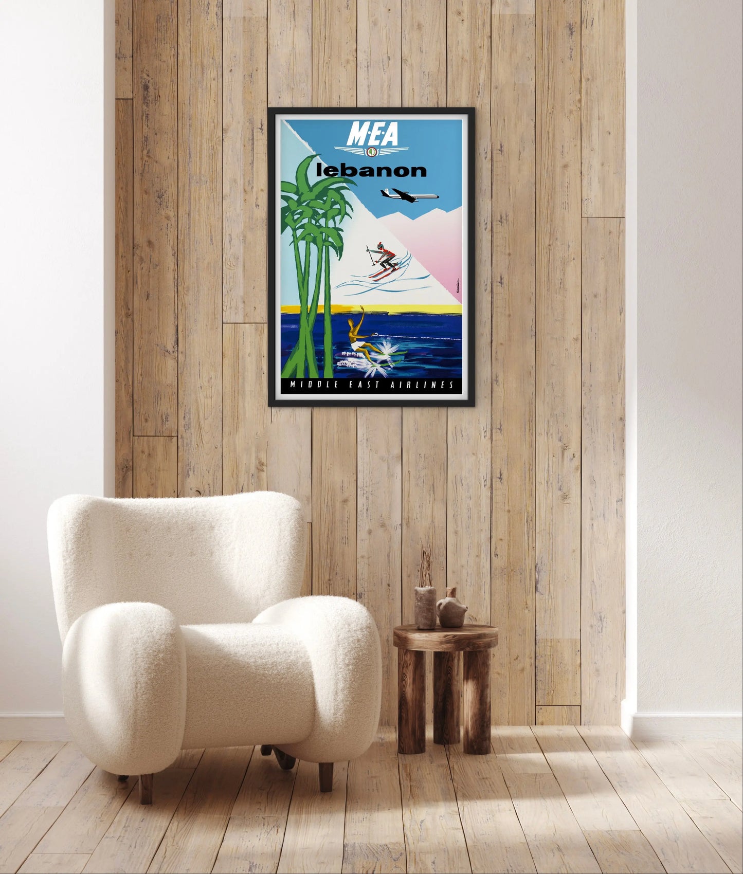 Affiche Air Liban affichevintagefrance