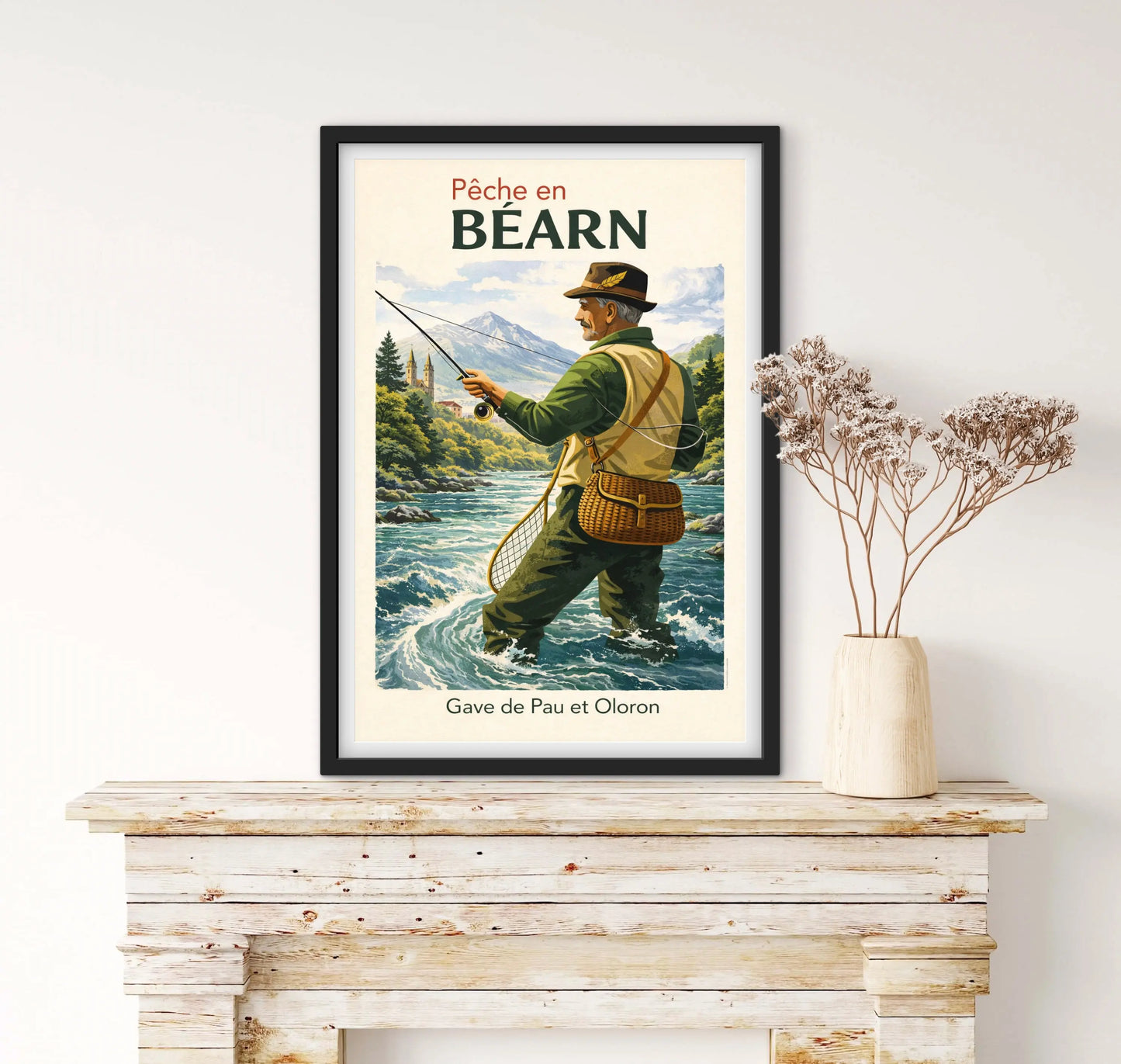 Affiche Béarn Pêche affichevintagefrance