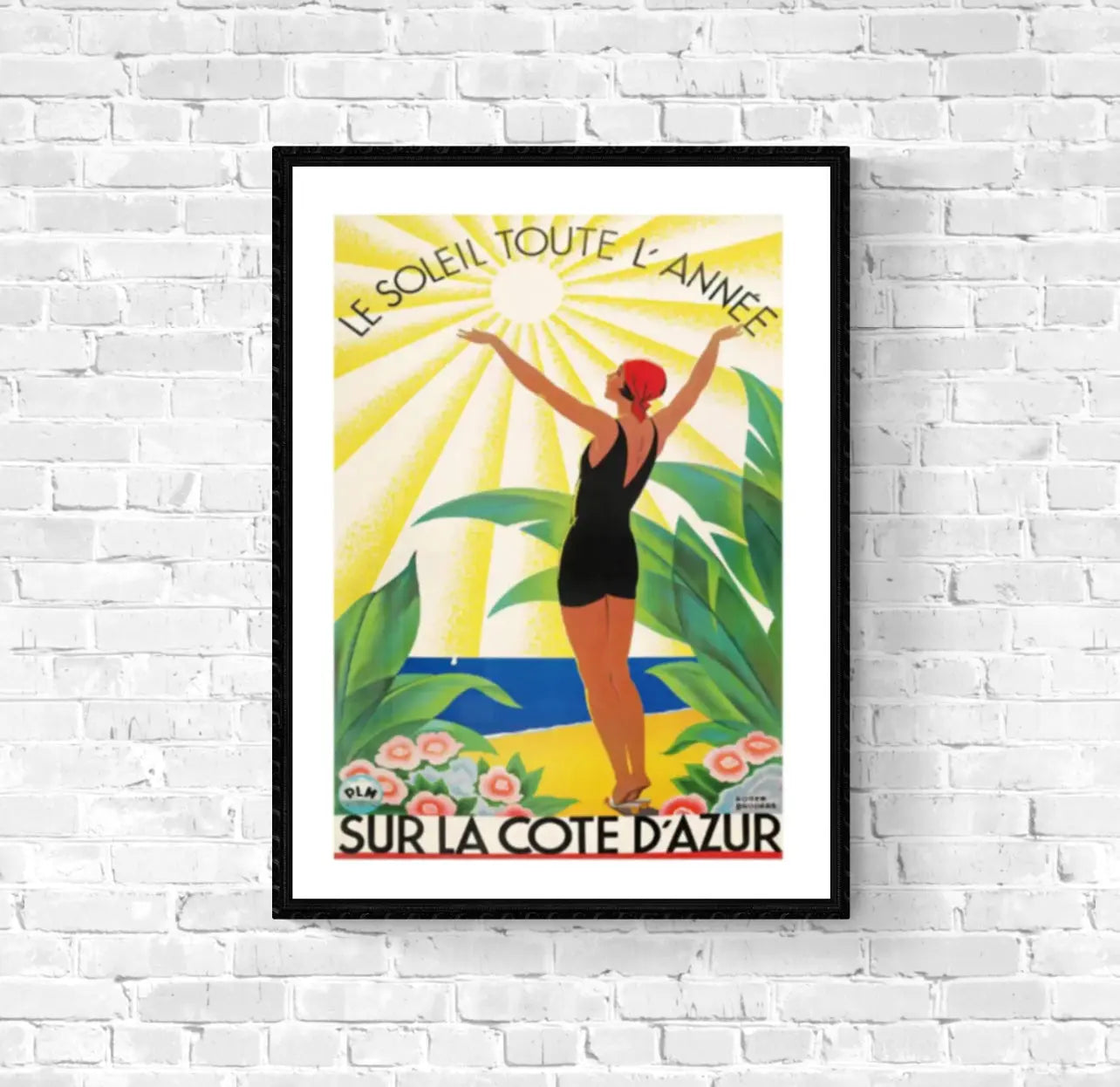 Affiche Côte d’Azur affichevintagefrance