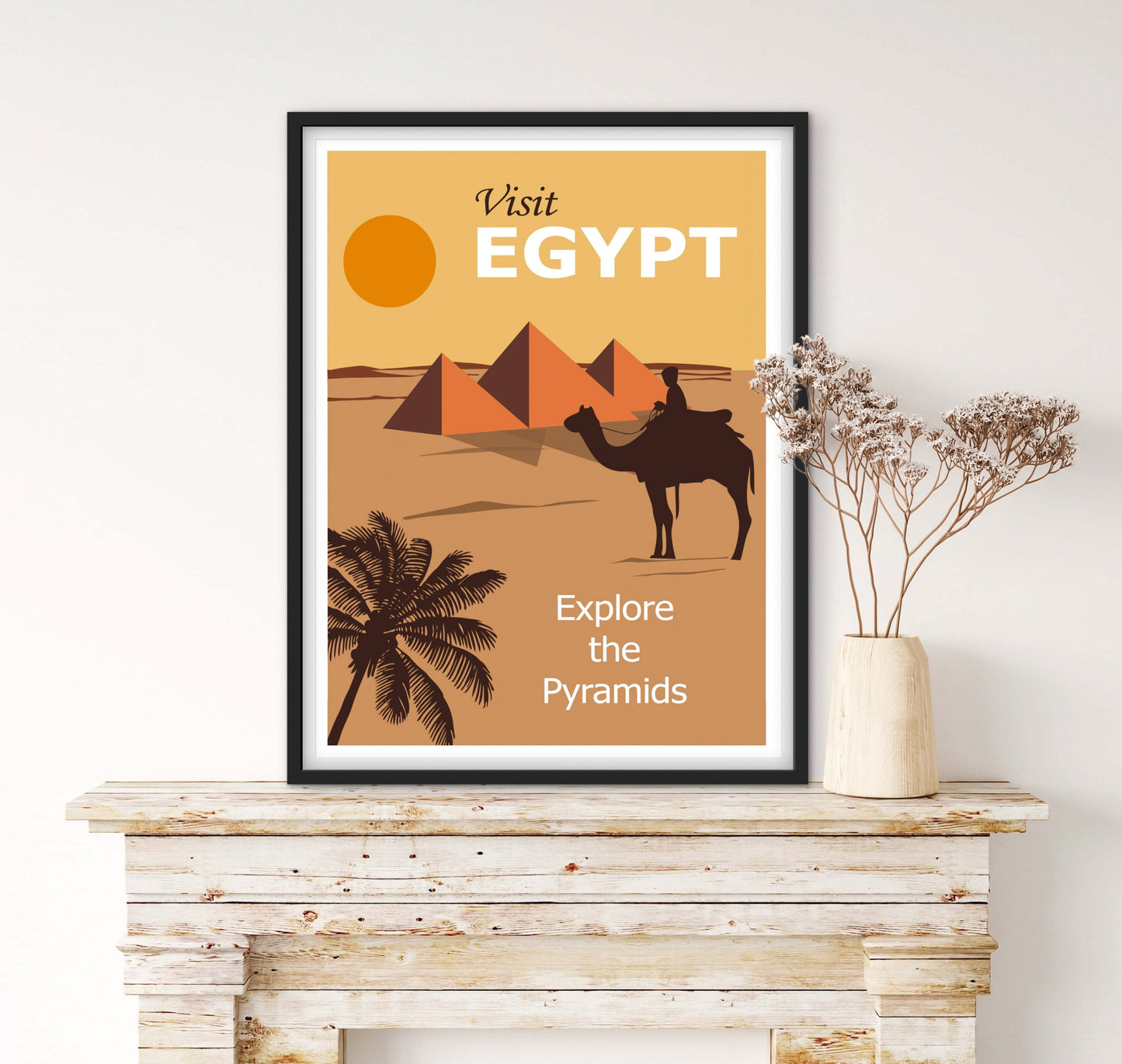 Affiche Égypte Pyramide affichevintagefrance